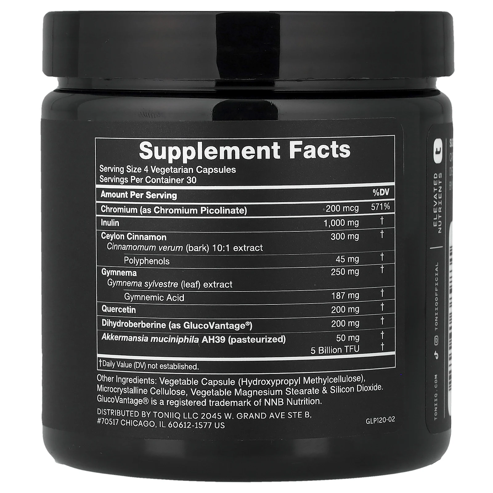 Toniiq, GLP-Core™ 2000, 120 капсул