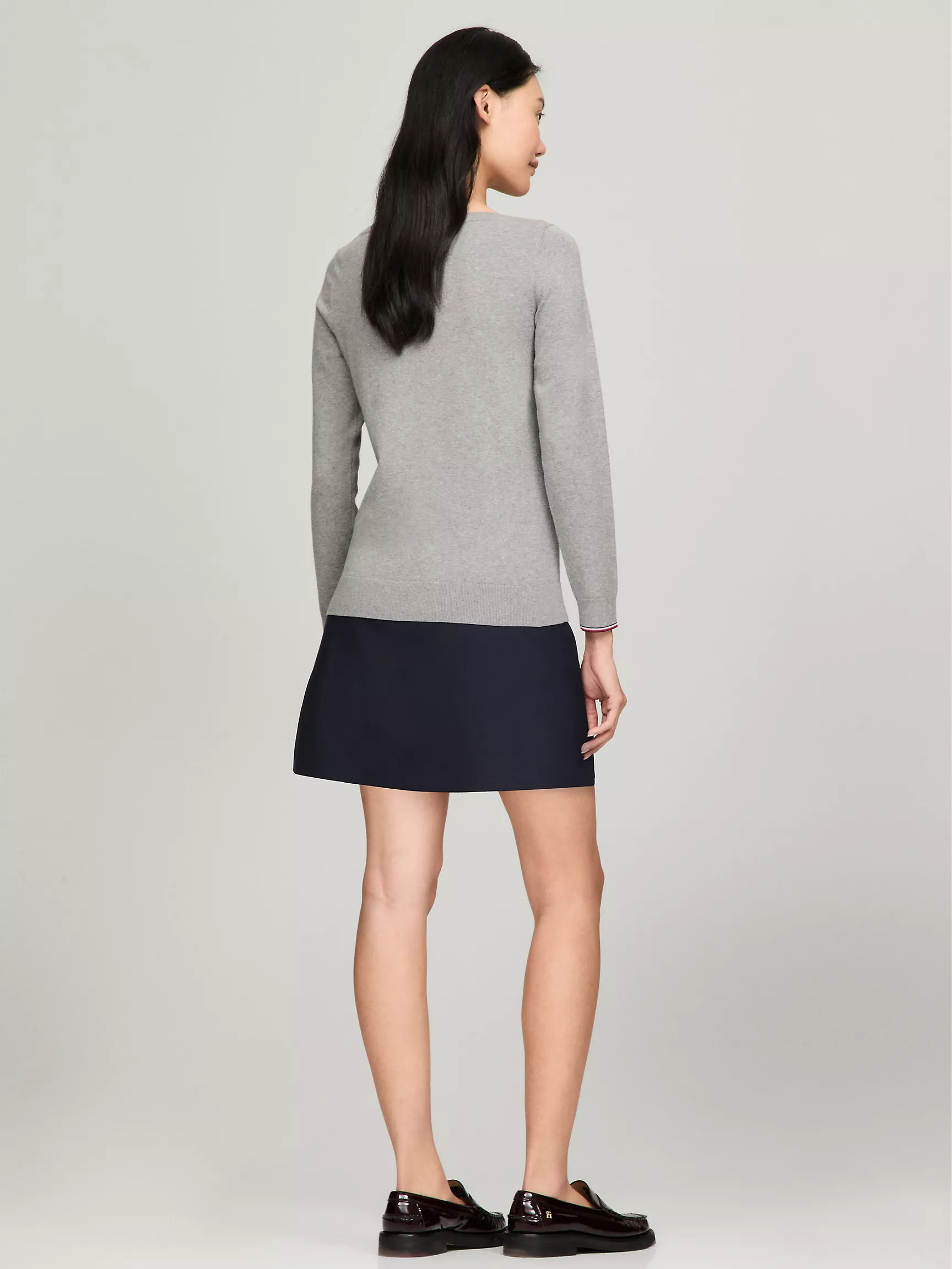 Женский свитер Tommy Hilfiger, Однотонный свитер с вырезом "лодочка"