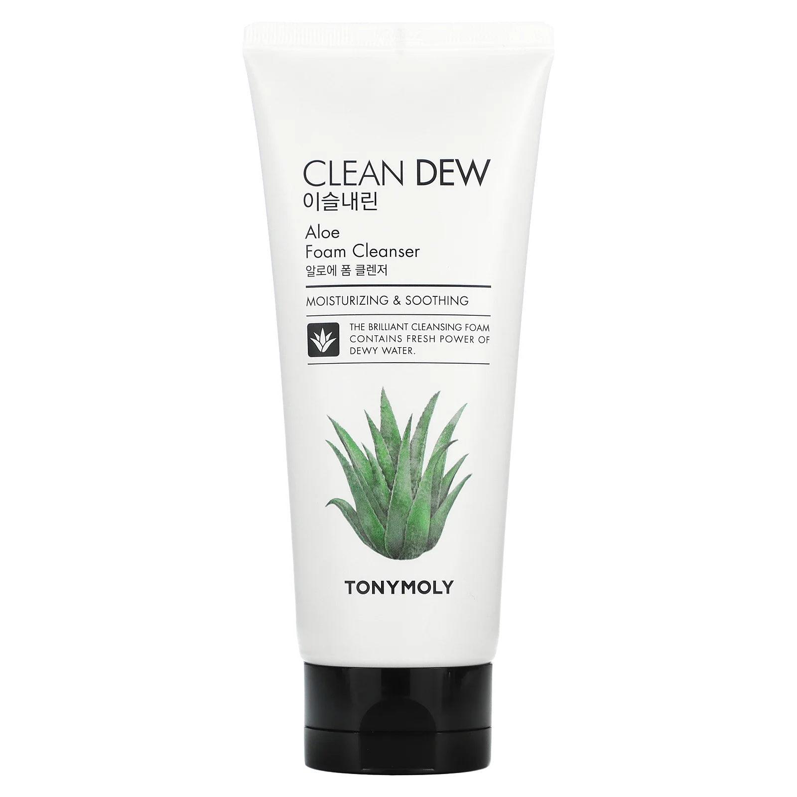 Tony Moly, Clean Dew, очищающая пенка с алоэ, 180 мл