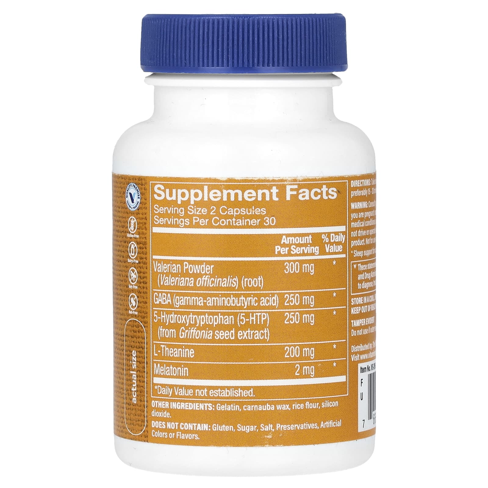 The Vitamin Shoppe, Поддержка сна`` 60 капсул