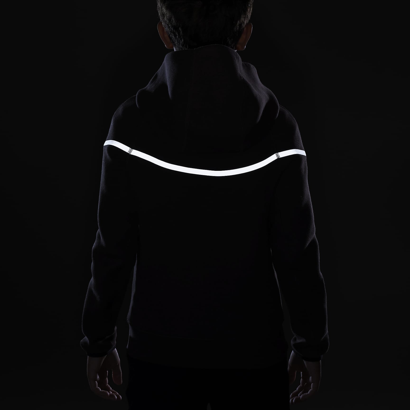 Nike Sportswear Tech Fleece Big Kids' (Boys') Reflective Full-Zip Hoodie