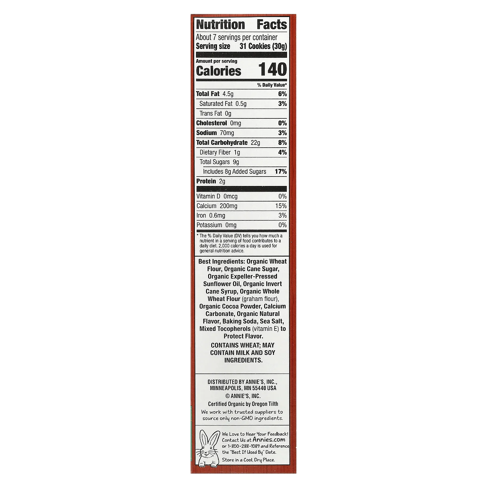 Annie's Homegrown, Bunny Graham, органическая выпечка в форме кроликов, шоколад, 213 г (7,5 унции)