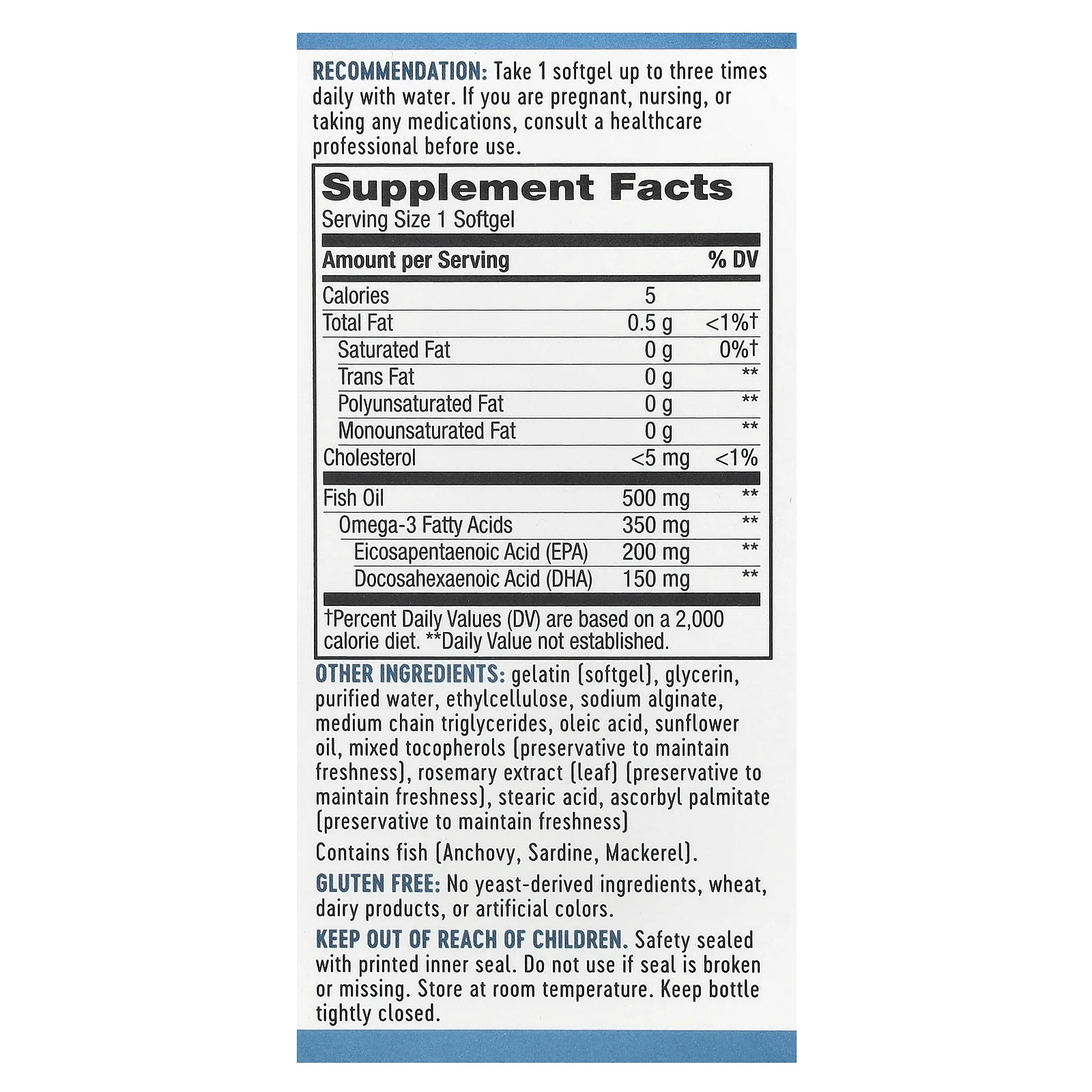 Nature's Way, Super Fisol, рыбий жир, 90 мягких таблеток