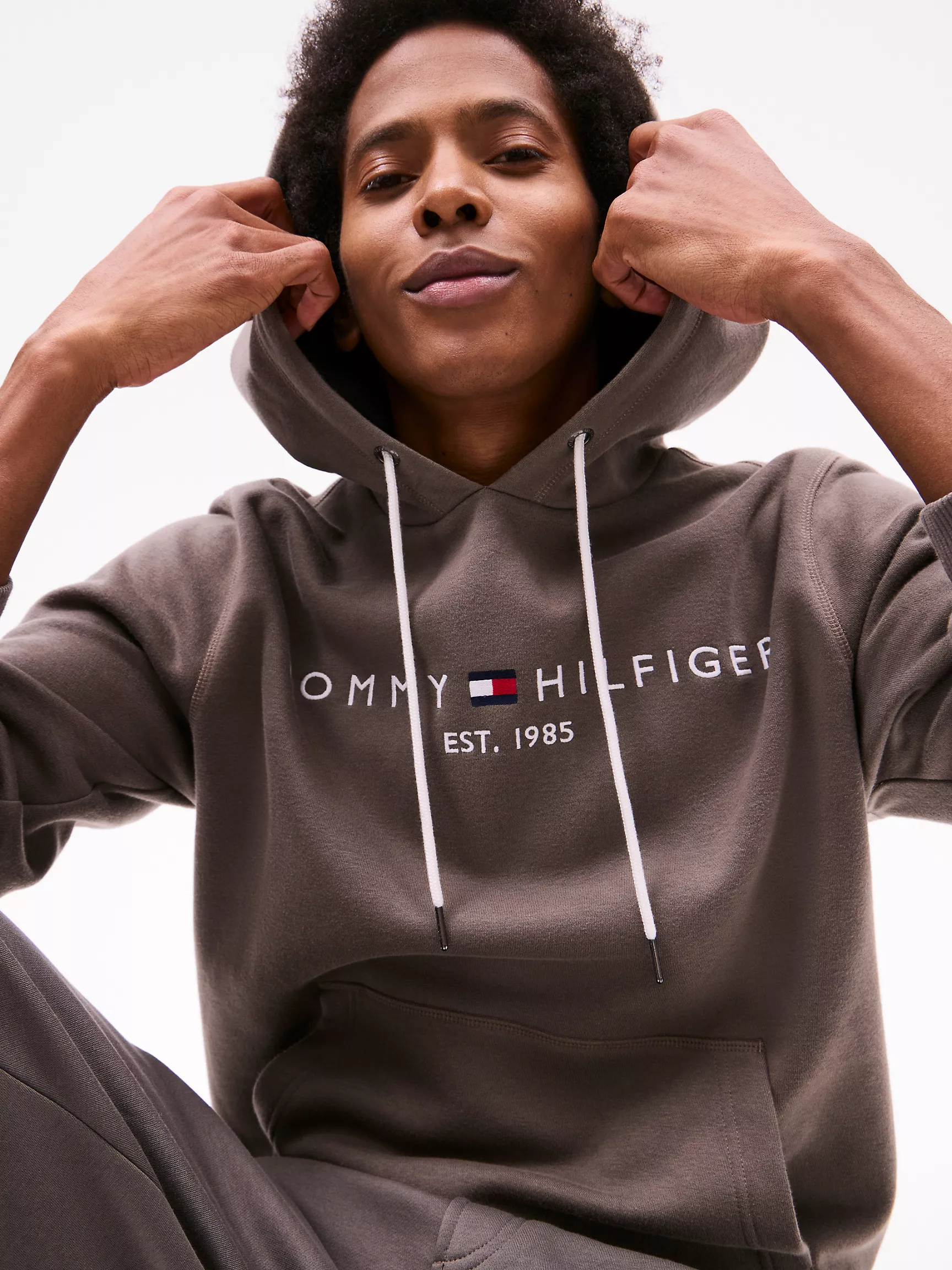 Мужское худи Tommy Hilfiger, Худи с вышитым логотипом Tommy
