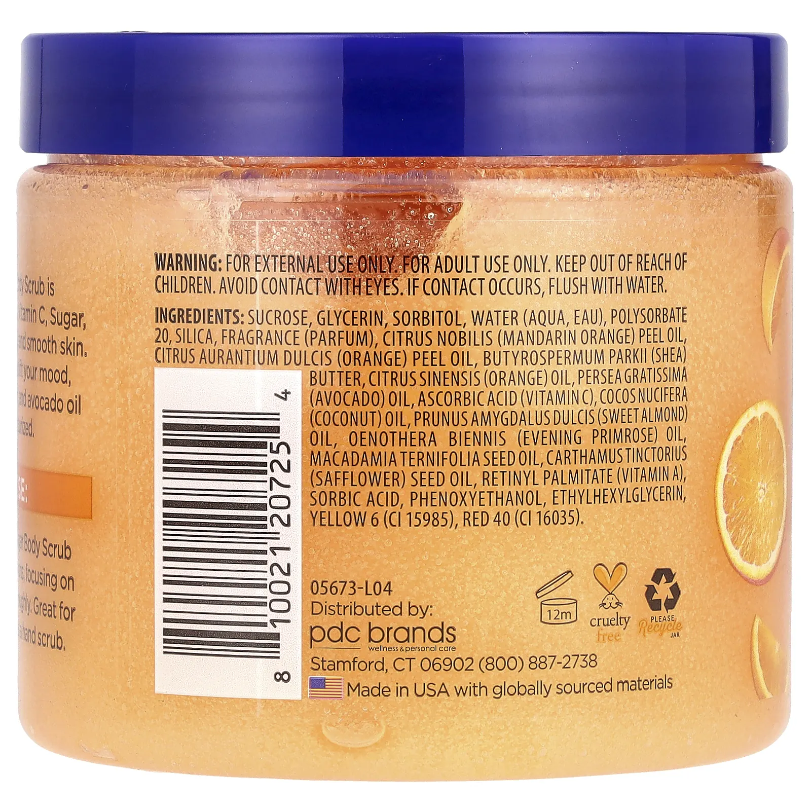 Dr. Teal's, сахарный скраб с маслом ши, цитрус, 538 г (19 унций)