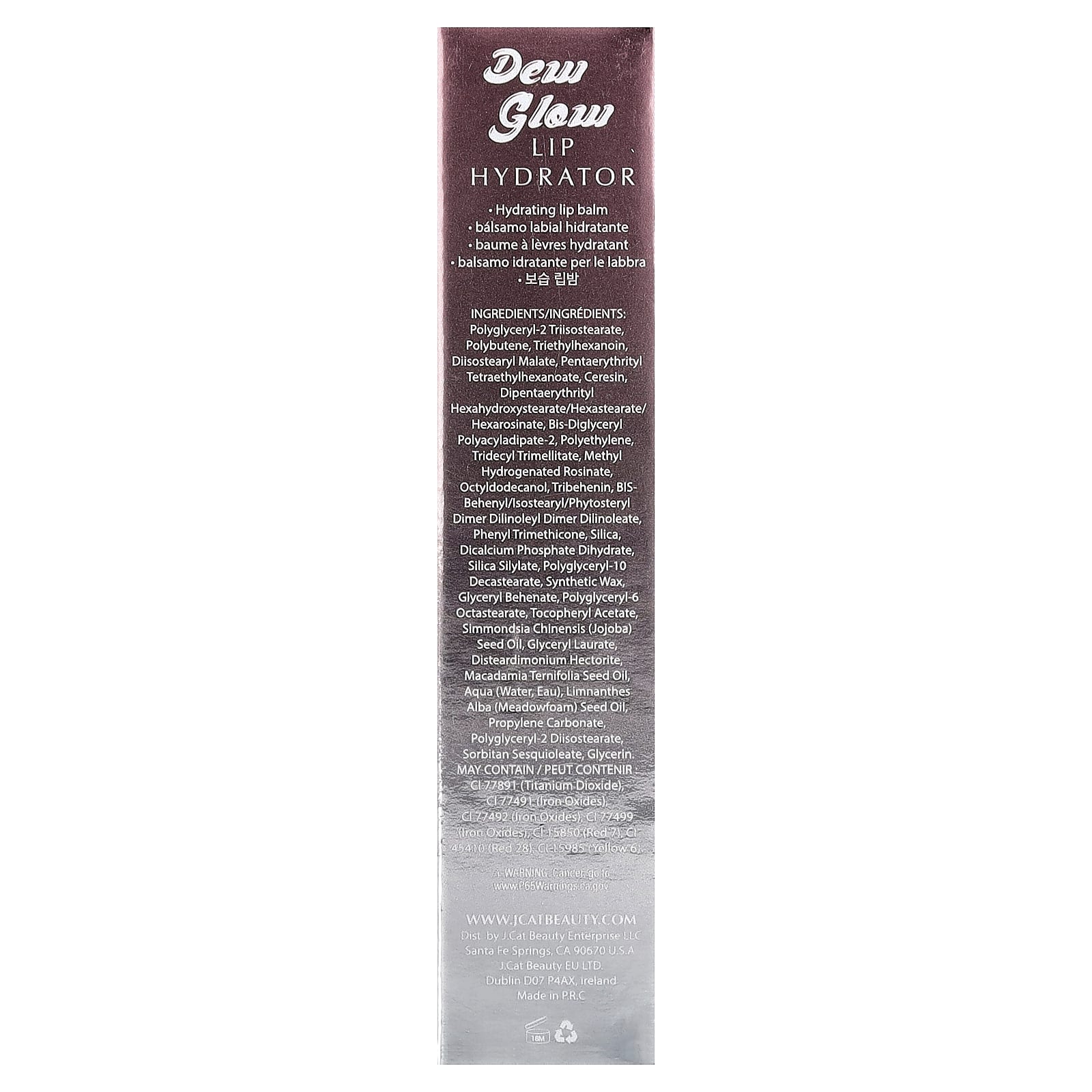 J.Cat Beauty, Dew Glow, увлажняющий крем для губ, DLB107 Melting Your Heart, 3,4 г (0,12 унции)