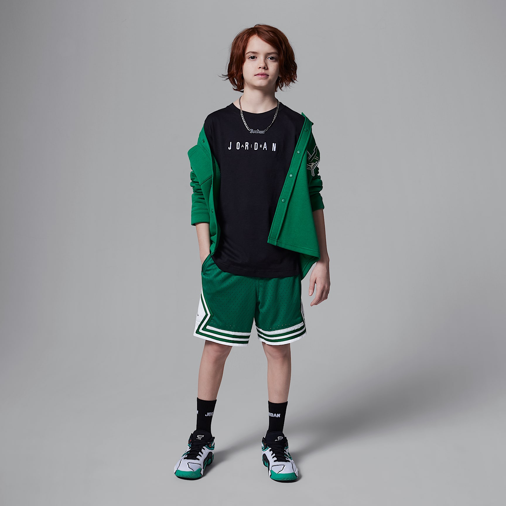 Jordan Big Kids' Embroidered Logo T-Shirt