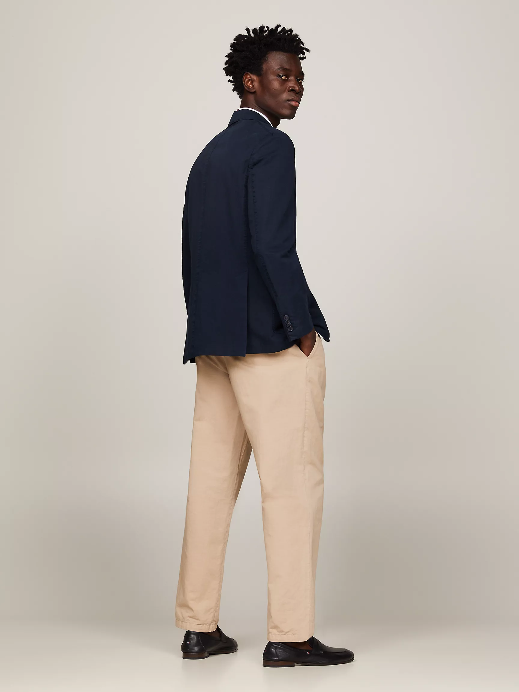 Мужской пиджак Tommy Hilfiger, Пиджак стандартного кроя из хлопка и льна