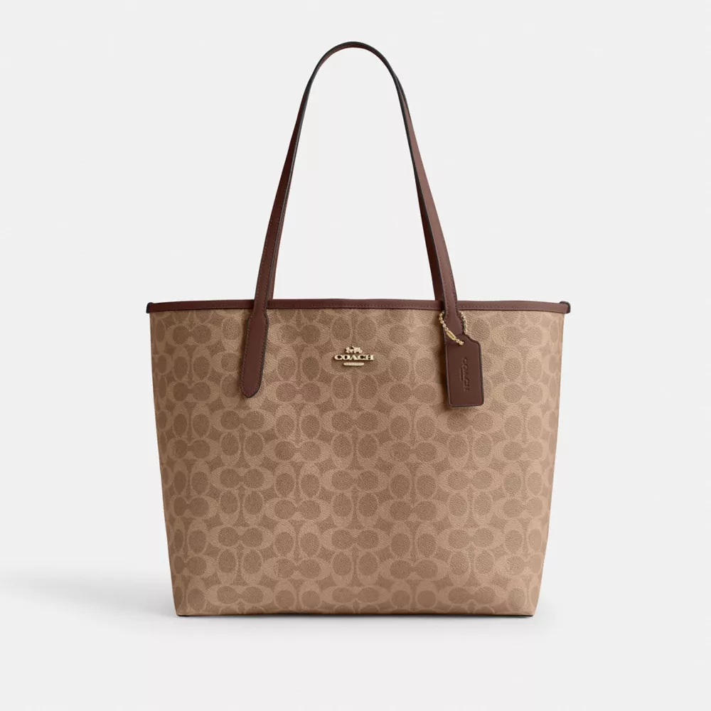 Сумка COACH City Tote Bag In Signature Canvas