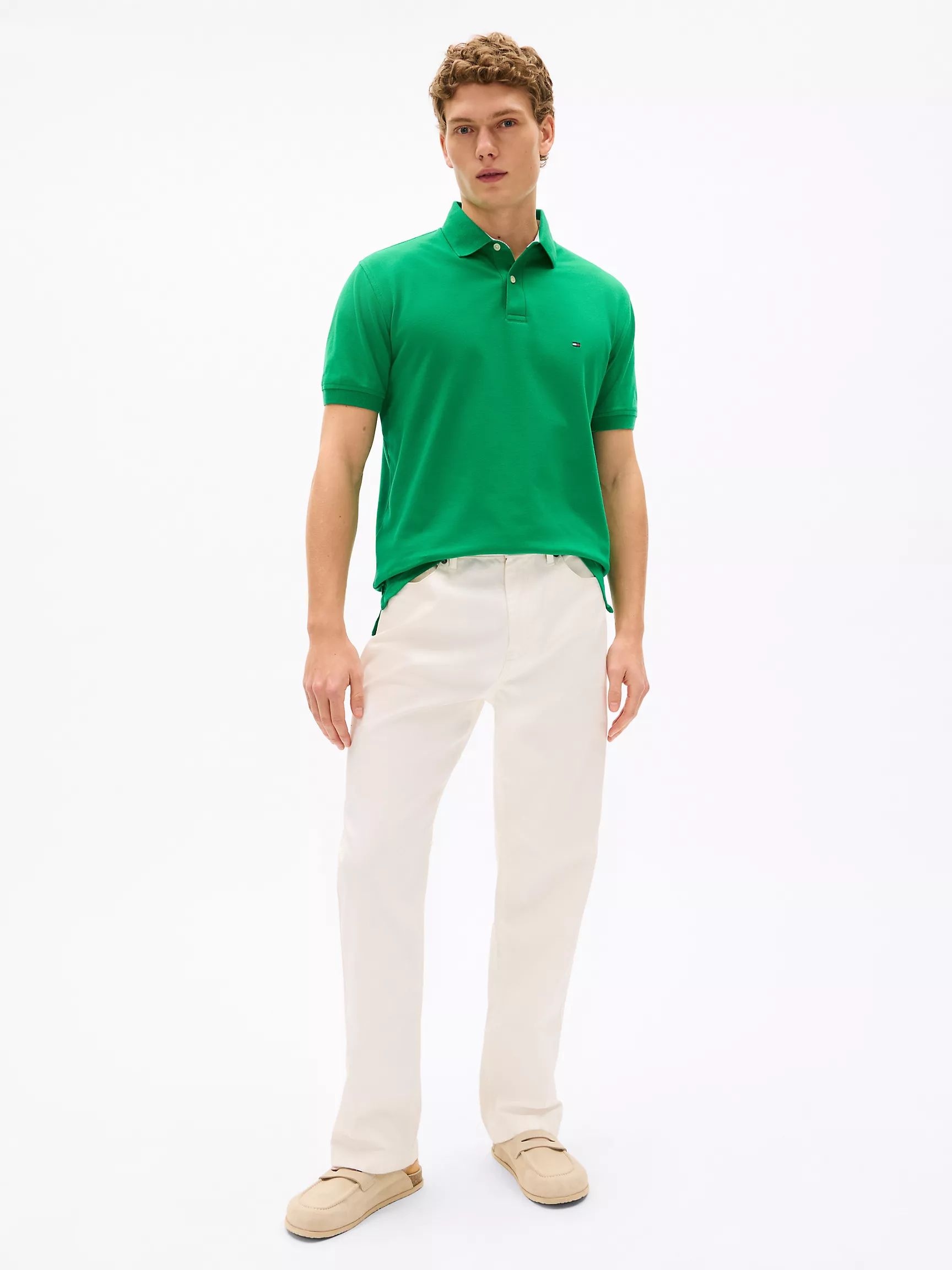 Мужское поло Tommy Hilfiger, Эластичное поло стандартного кроя Tommy