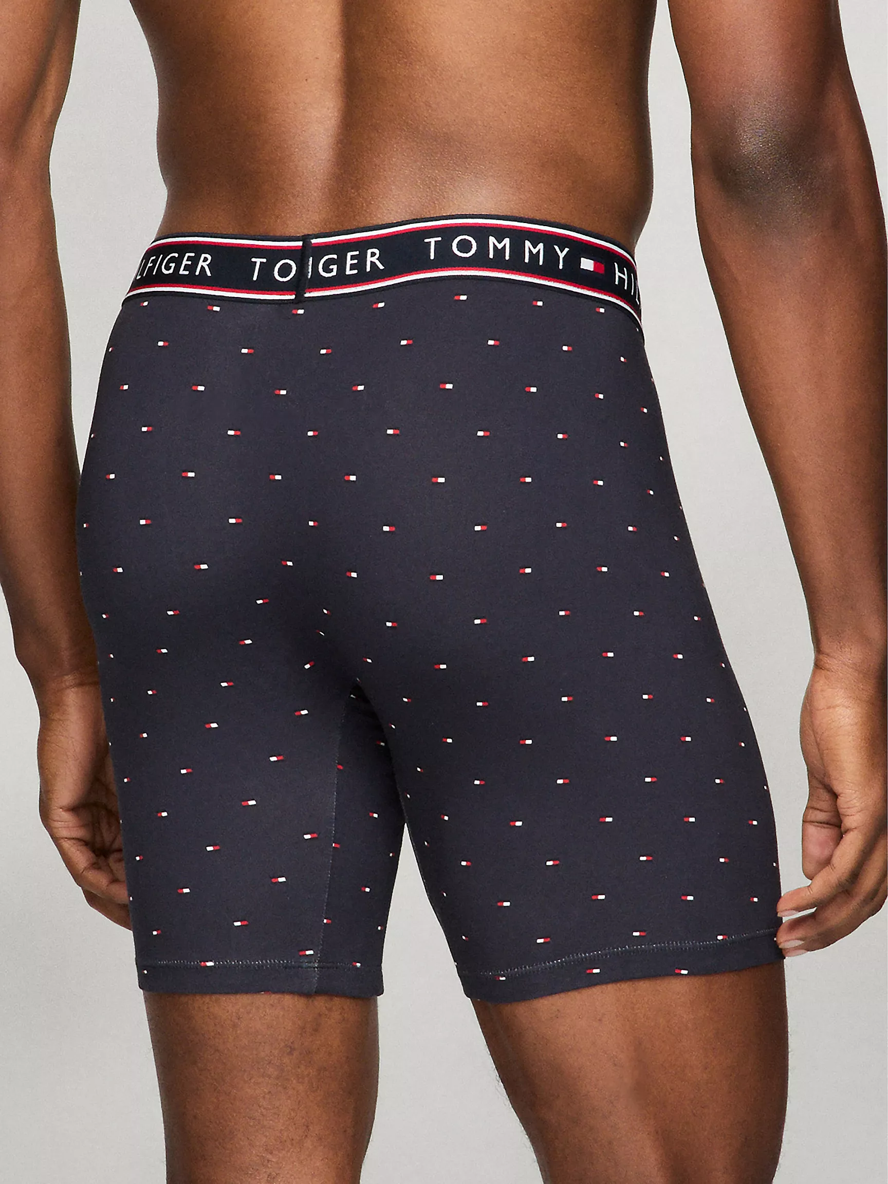 Мужское нижнее белье Tommy Hilfiger, Хлопковые эластичные боксеры-брифы (набор 3 шт.)