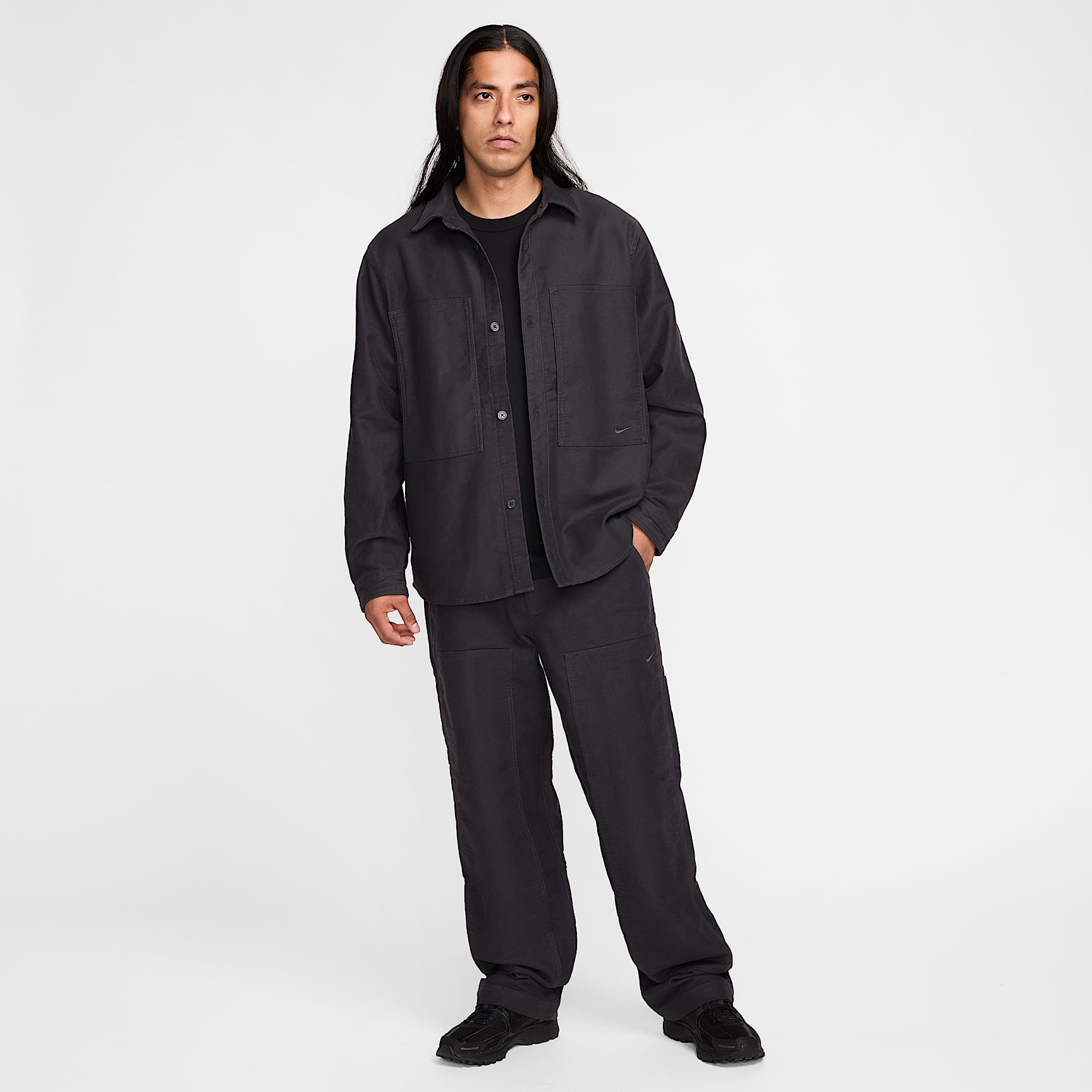 Nike Life Men's Long-Sleeve Chamois Field Shirt