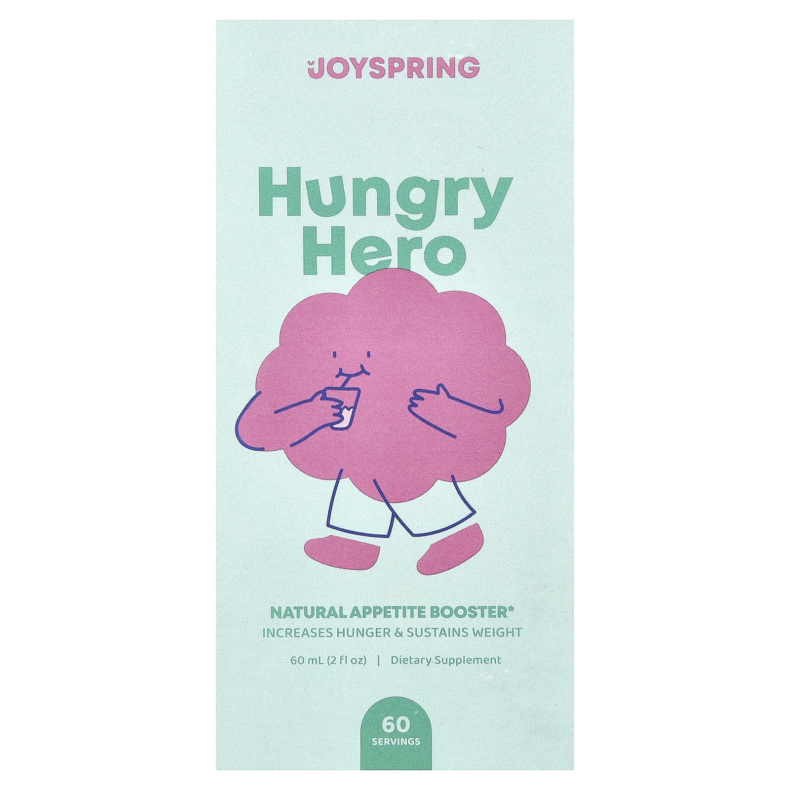 JoySpring, Hungry Hero, натуральное средство для повышения аппетита, 60 мл (2 жидк. унции)