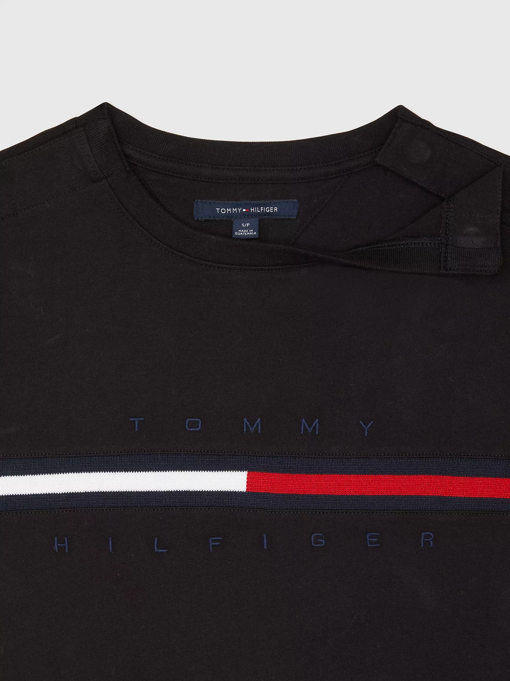 Женская футболка Tommy Hilfiger, Полосатая футболка с фирменным логотипом