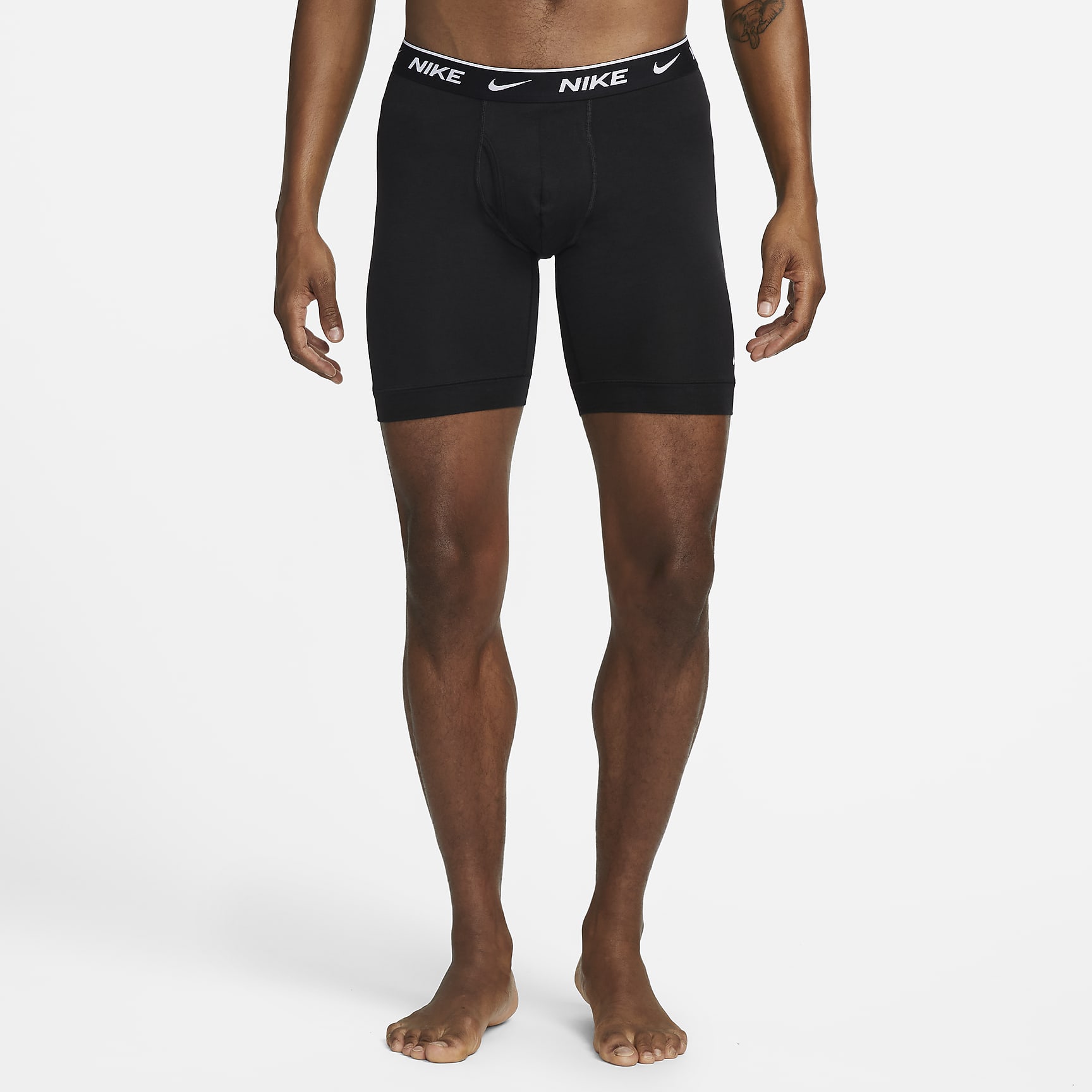 Nike Dri-FIT Essential Cotton Stretch Men's Long Boxer Briefs (3-Pack)