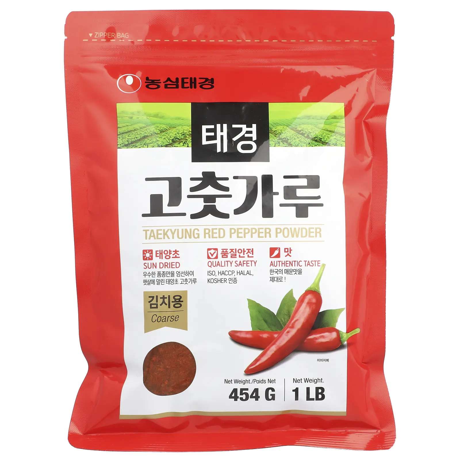 Nongshim, Порошок красного перца Taekyung, грубого помола, 454 г