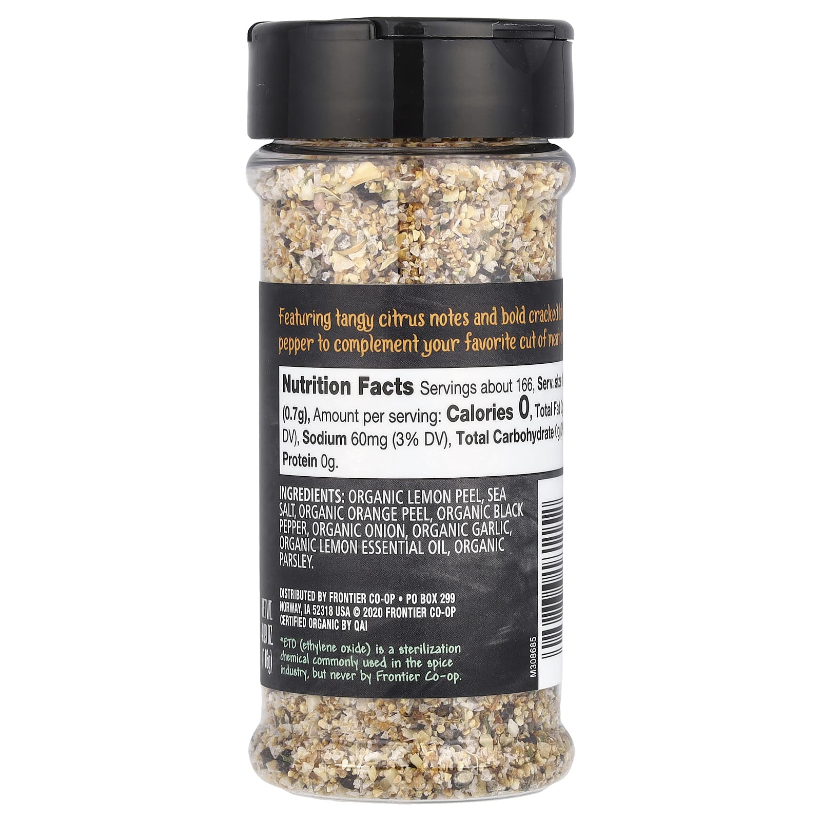 Frontier Co-op, Organic Prime Cuts, цитрусовый перец, 116 г (4,09 унции)