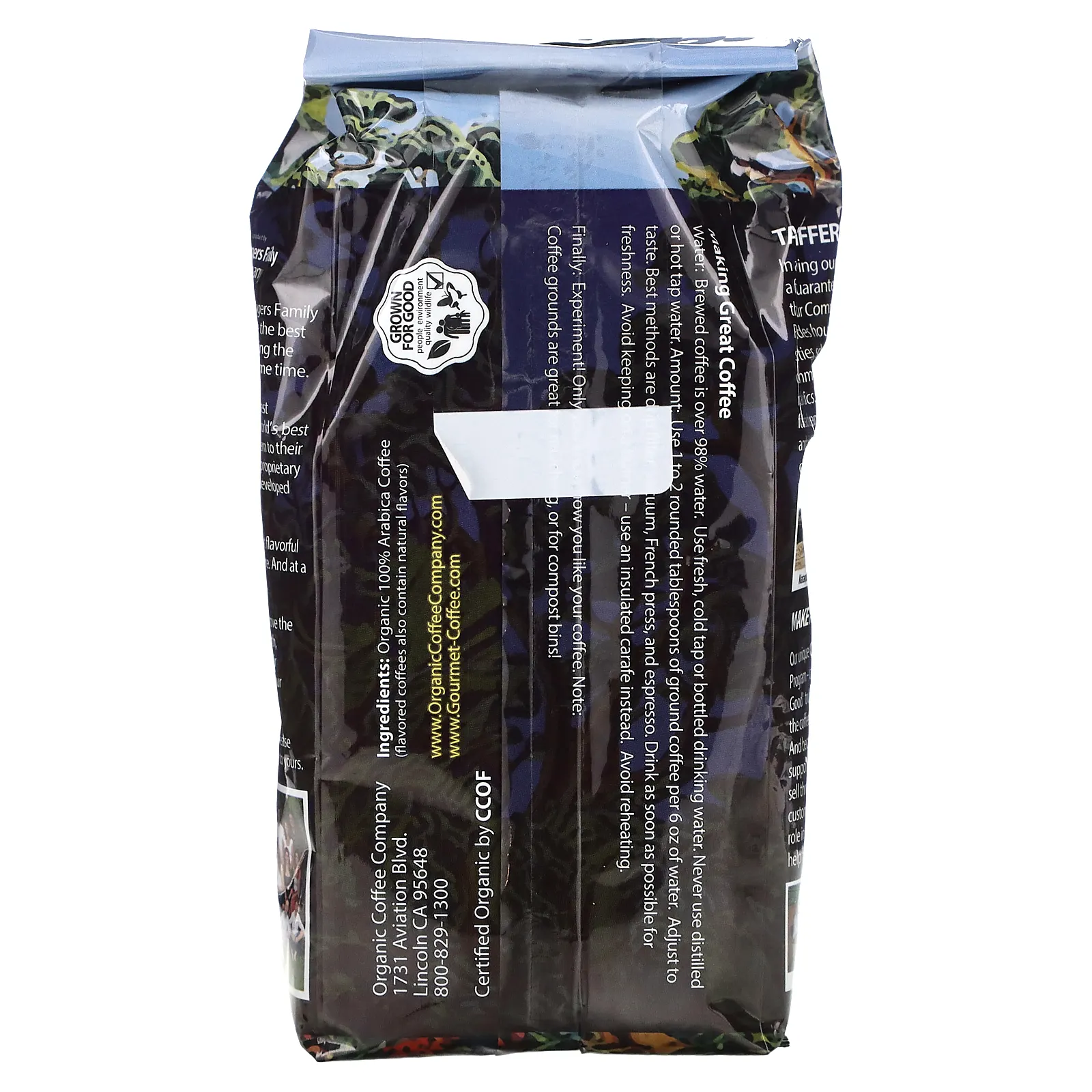 Organic Coffee Co., Breakfast Blend, кофе, молотый, средняя обжарка, 340 г (12 унций)