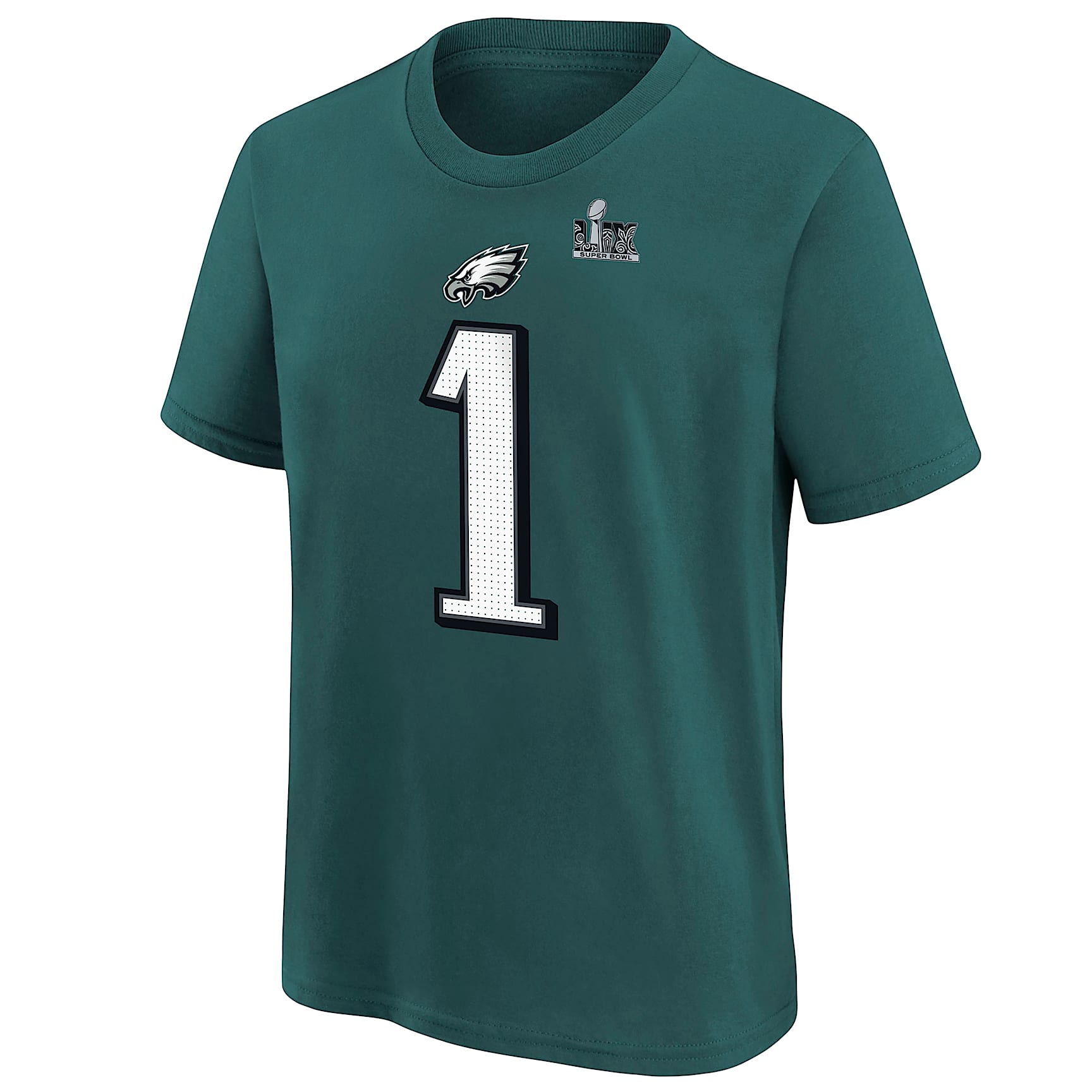 Jalen Hurts Philadelphia Eagles Super Bowl LIX Big Kids' Nike NFL T-Shirt