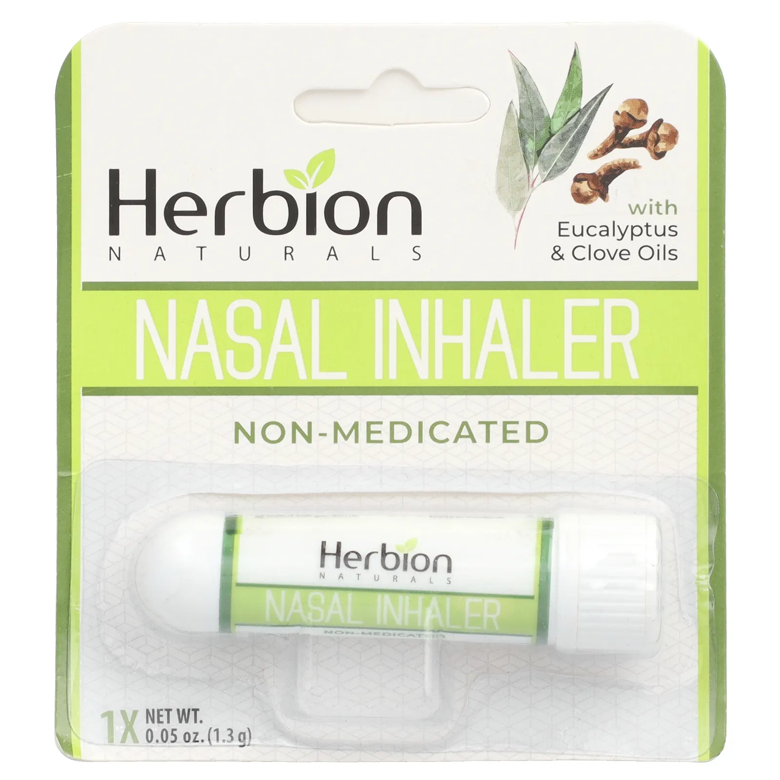 Herbion, Naturals, носовой ингалятор, без лекарств, 1,3 г (0,05 унции)
