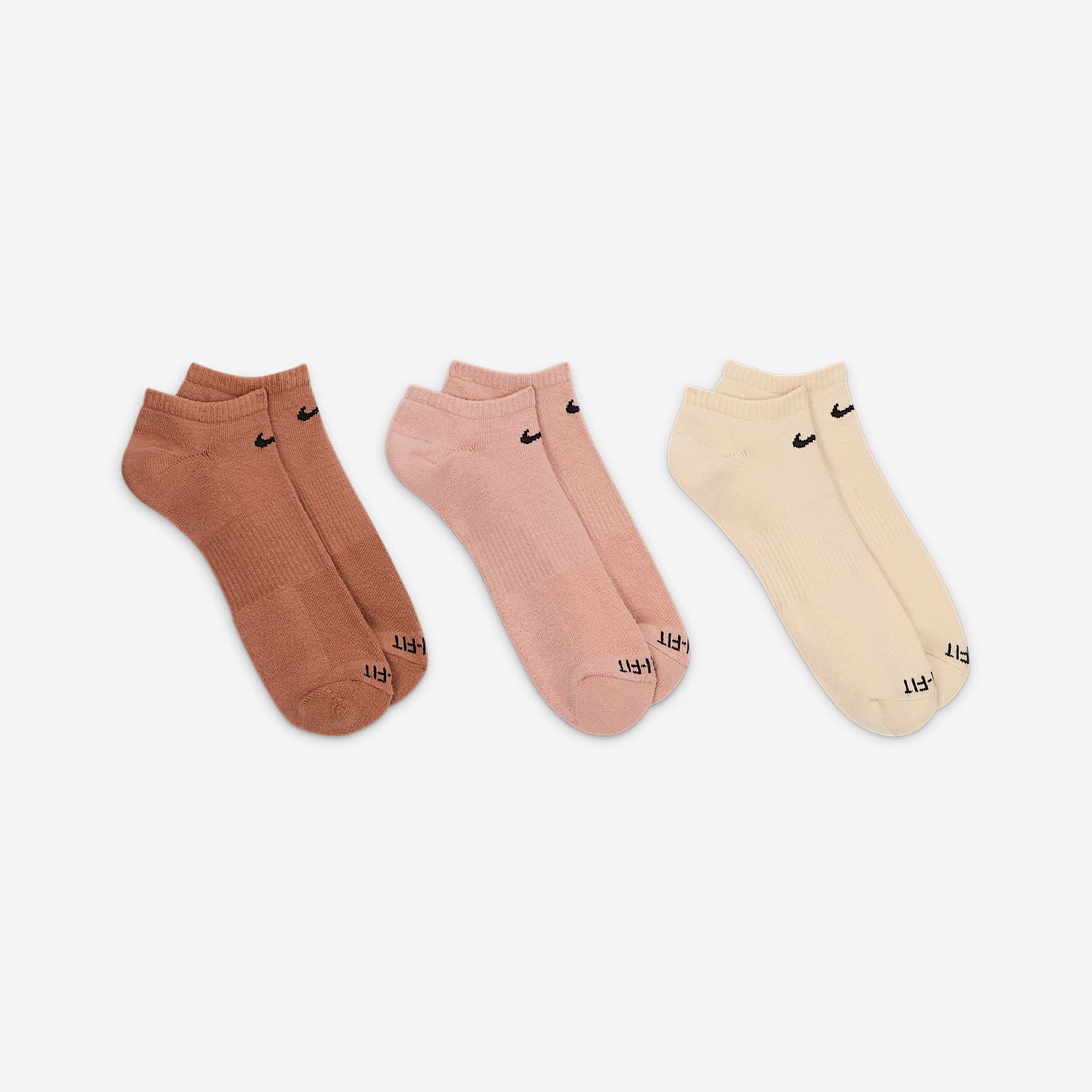 Nike Everyday Plus Cushion Training No-Show Socks (3 Pairs)