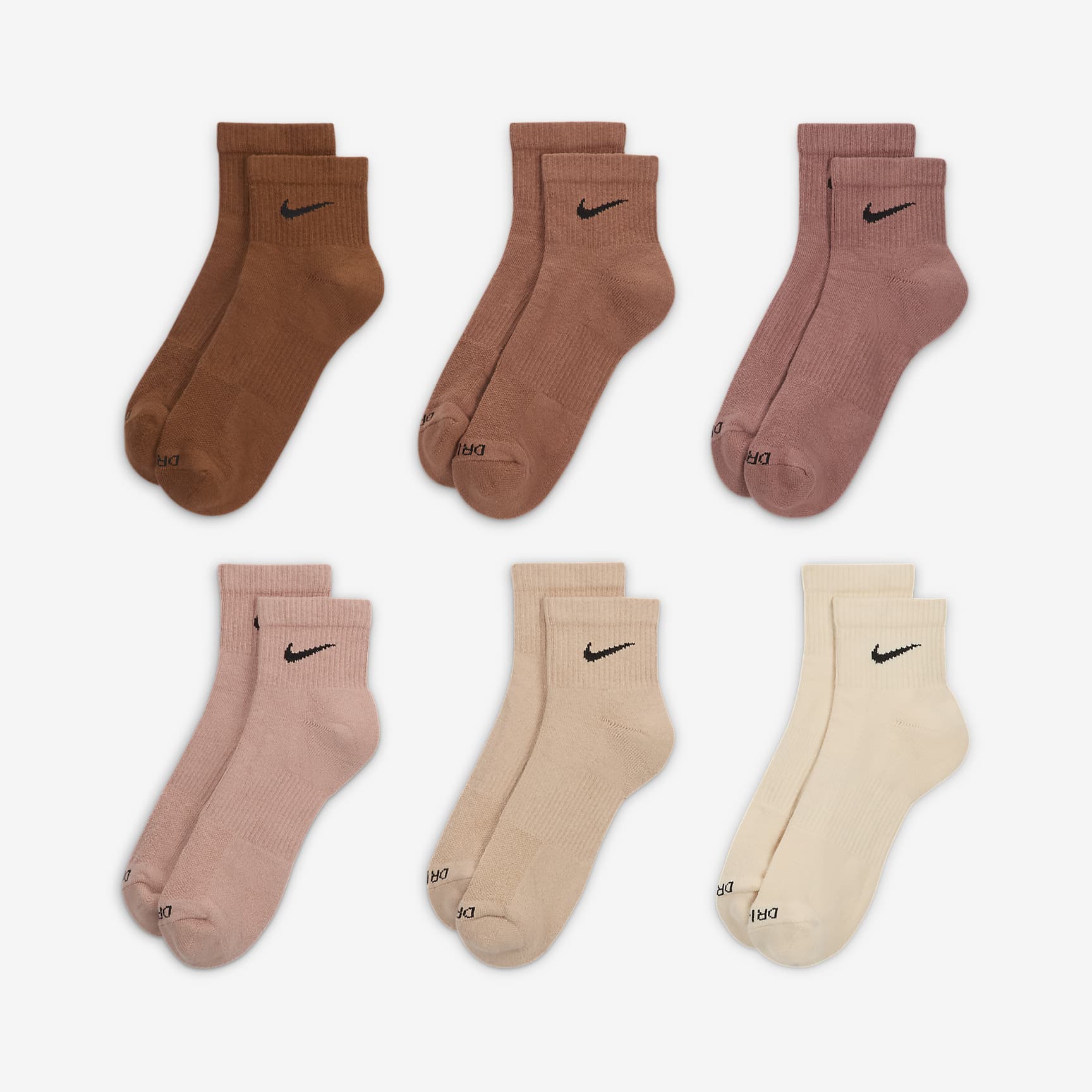 Nike Everyday Plus Cushioned Training Ankle Socks (6 Pairs)