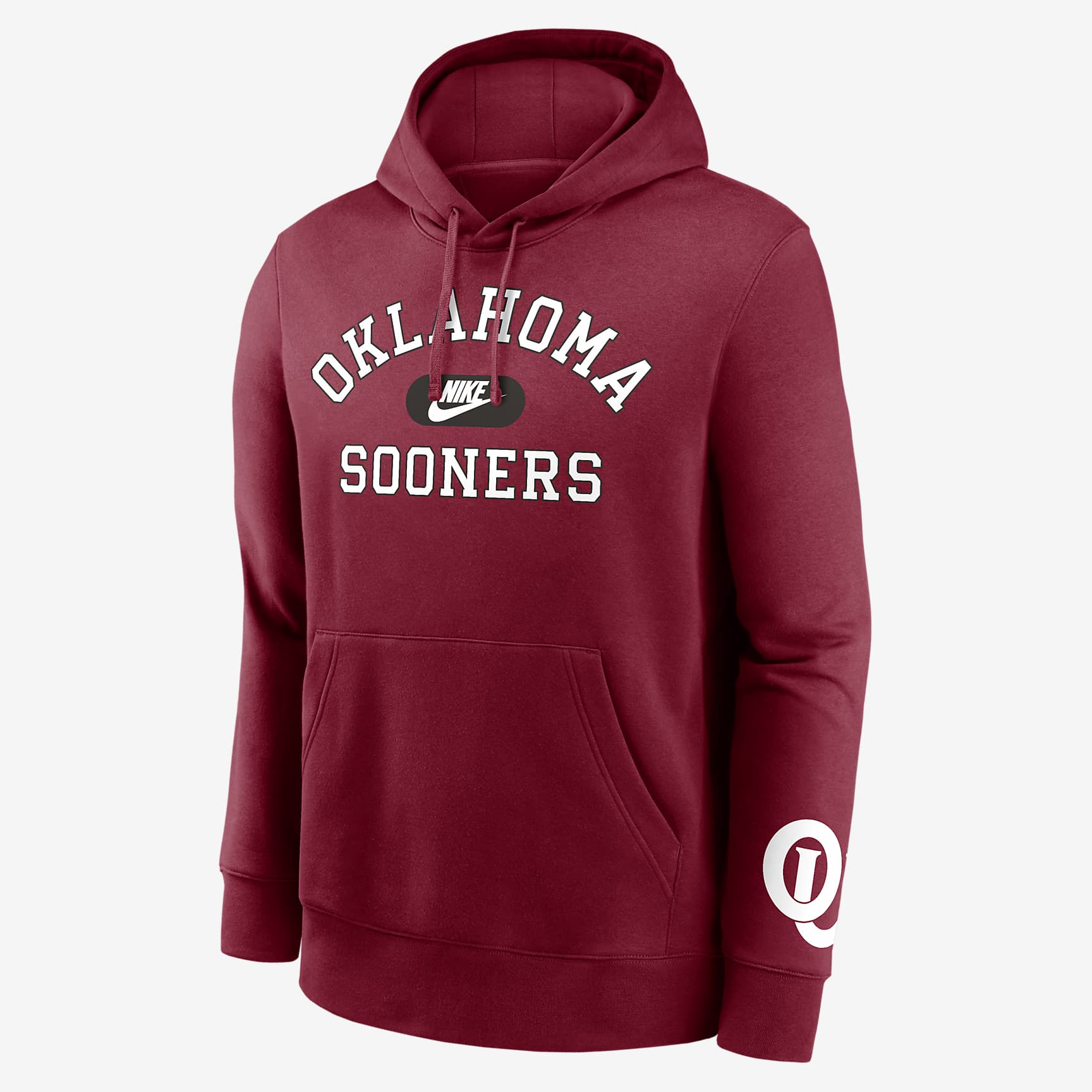 Oklahoma Sooners Legacy Club Foundational Men's Nike College Pullover Hoodie