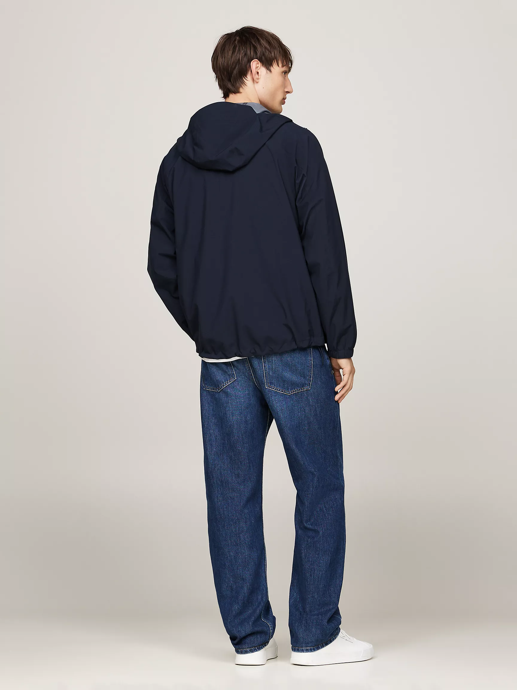 Мужская куртка Tommy Hilfiger, Технологичная водонепроницаемая ветровка с капюшоном