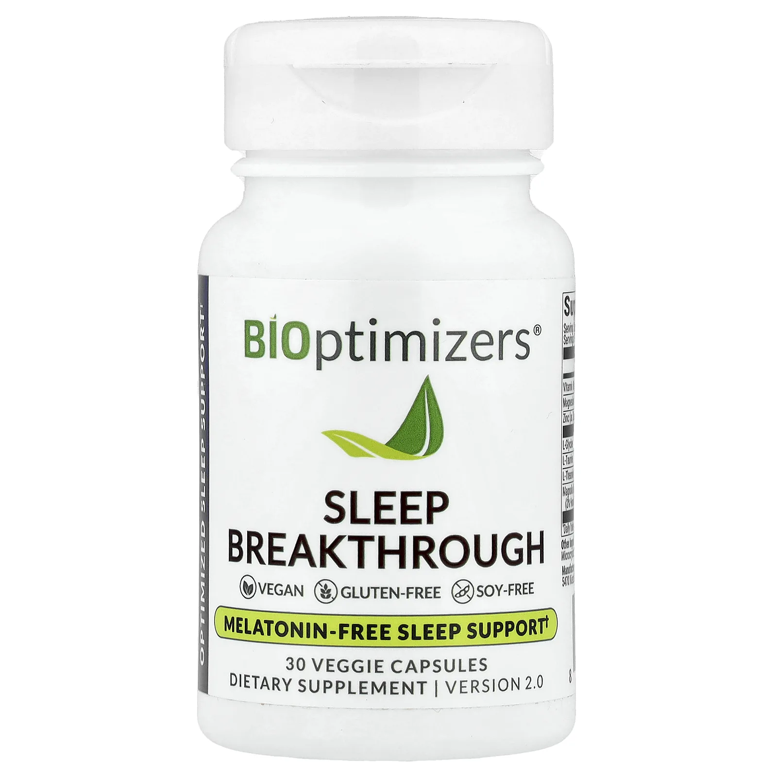 BIOptimizers, Sleep Breakthrough, 30 растительных капсул