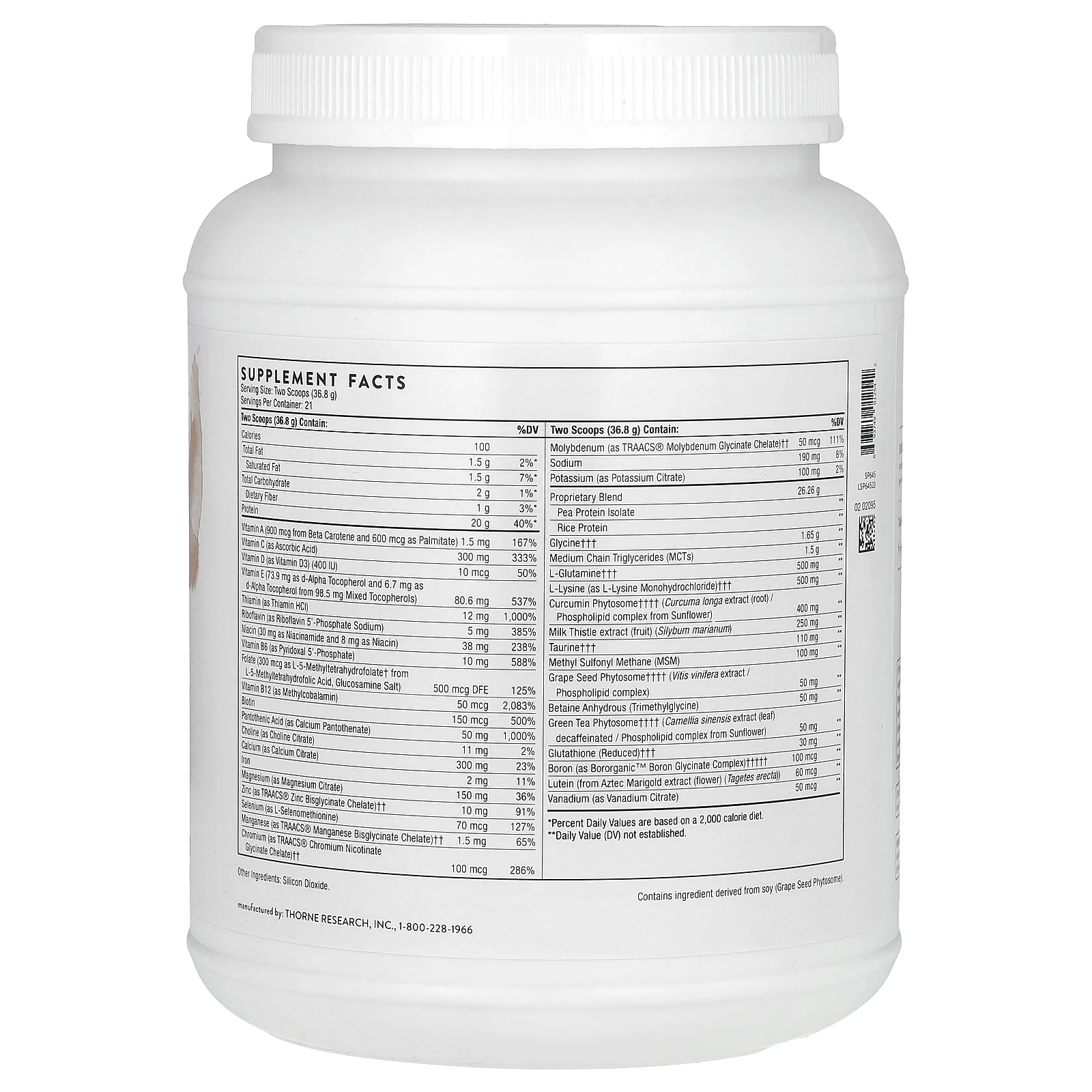 Thorne, MediClear Plus, средство для поддержки ЖКТ и печени, 772 г (27,2 унции)