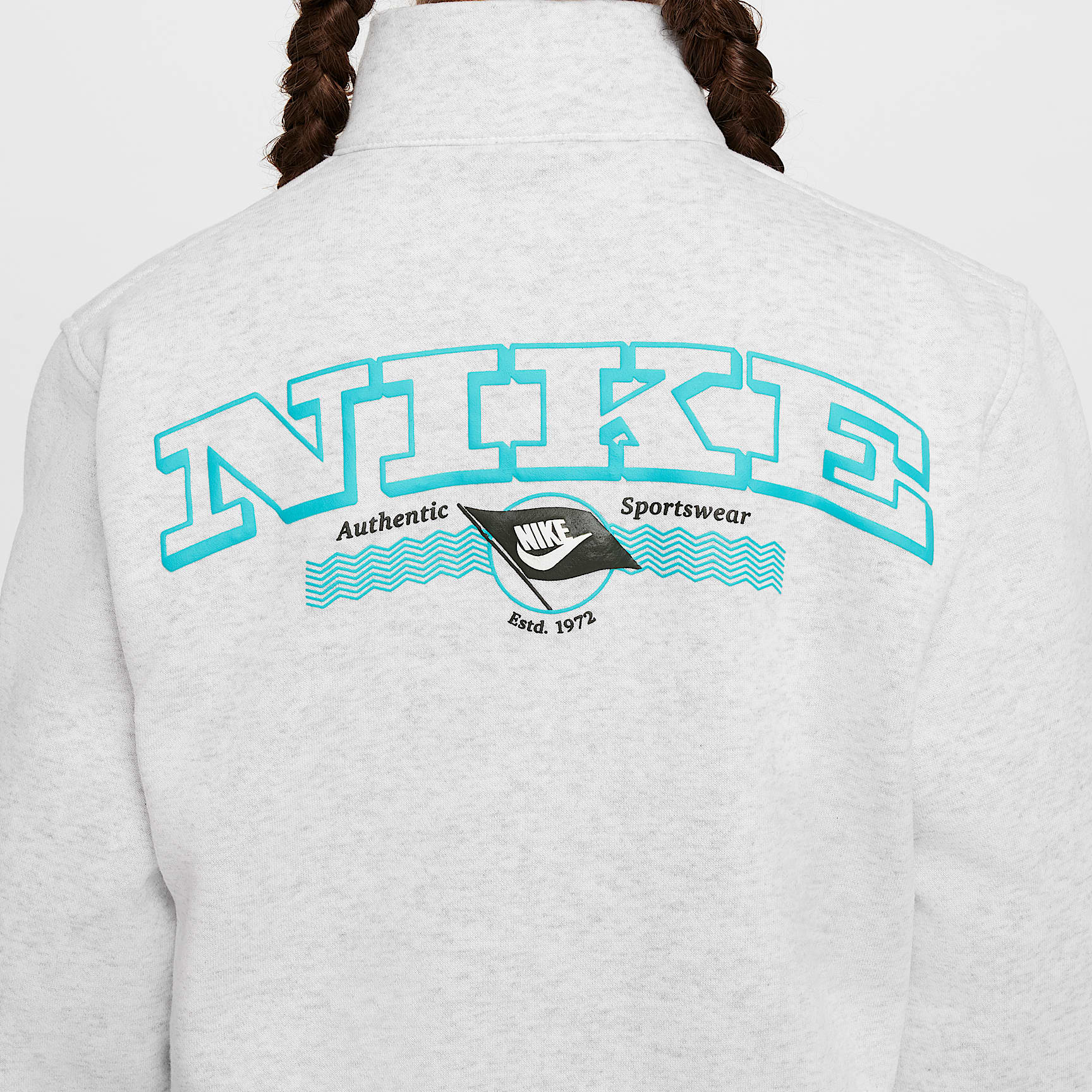 Nike Sportswear Club Fleece Girl's Long-Sleeve 1/2-Zip Top