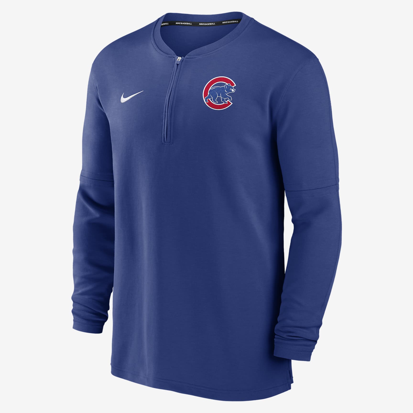 Chicago Cubs Authentic Collection Game Time Men's Nike Dri-FIT MLB 1/2-Zip Long-Sleeve Top