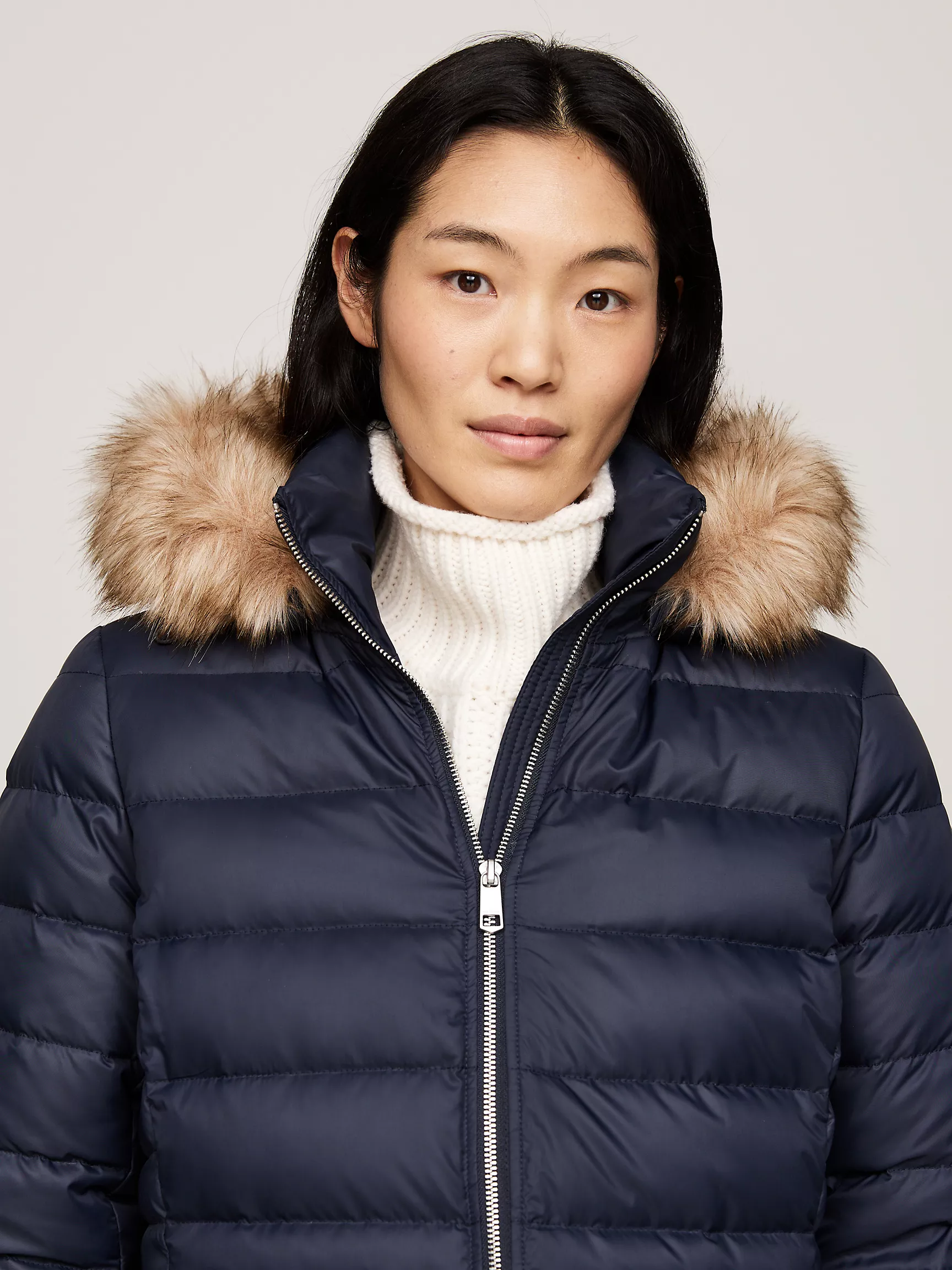 Женское пальто Tommy Hilfiger, Водоотталкивающее пуховое пальто с капюшоном