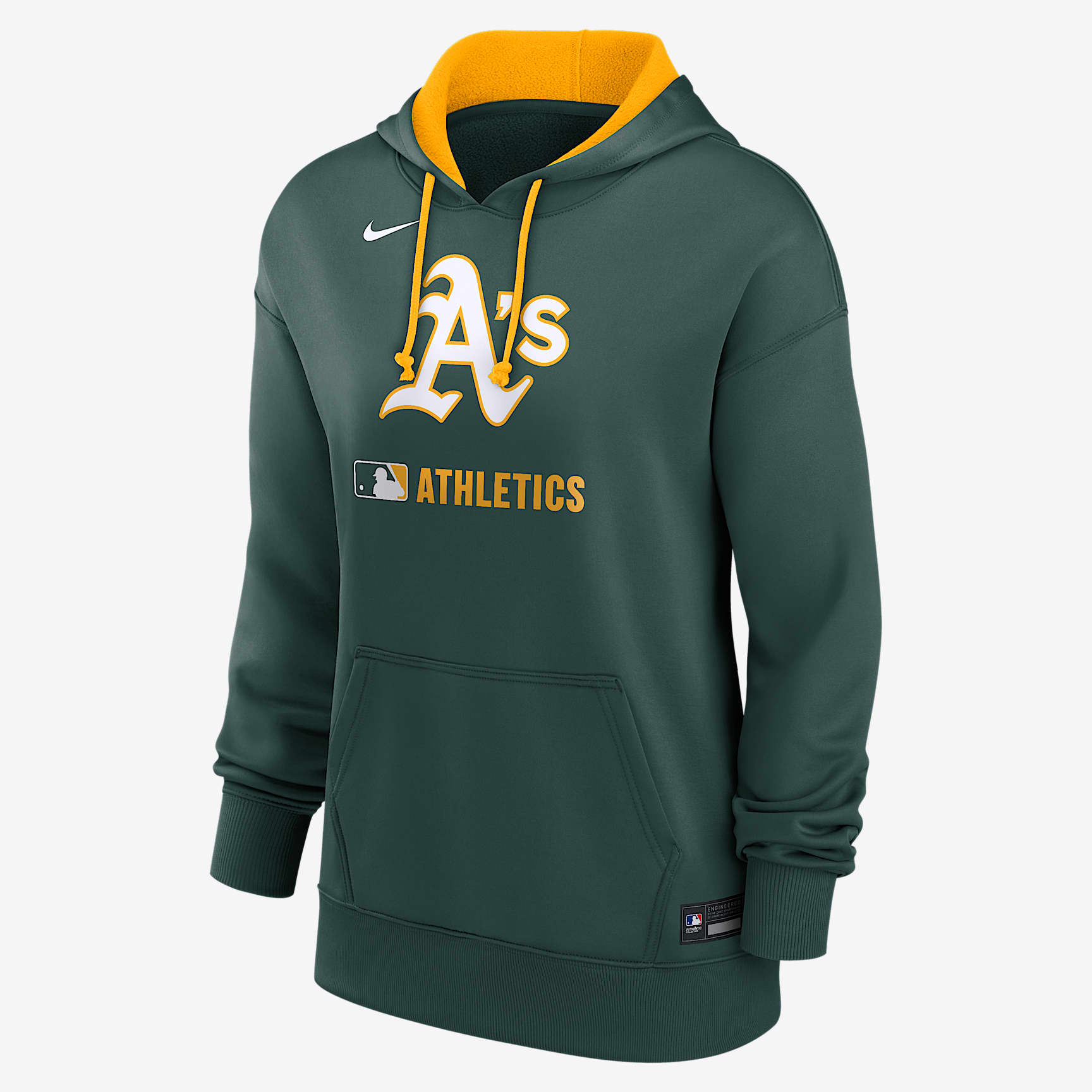 Athletics Authentic Collection Women's Nike Therma MLB Pullover Hoodie