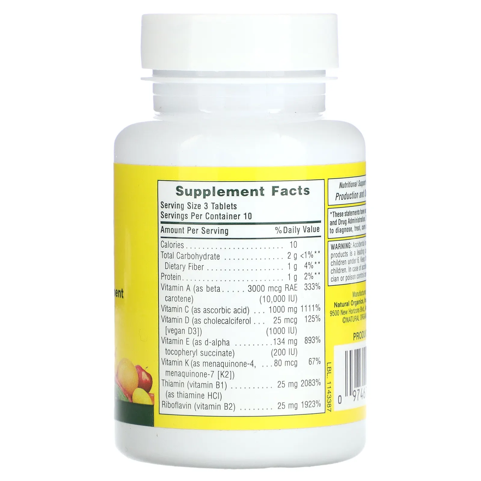 NaturesPlus, Source of Life, мультивитаминная и минеральная добавка, 30 таблеток