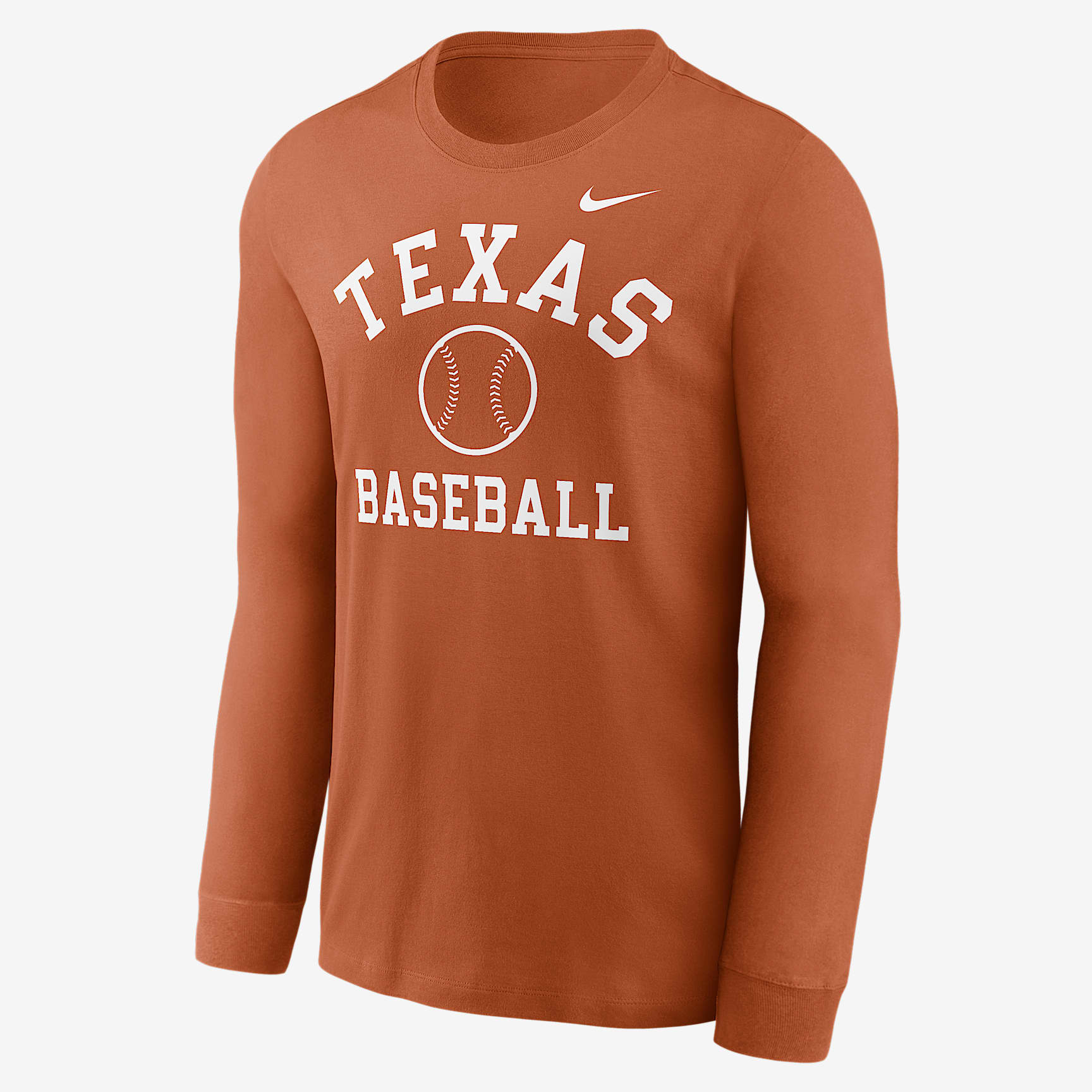 Texas Longhorns Baseball Arch Men's Nike College Long-Sleeve T-Shirt