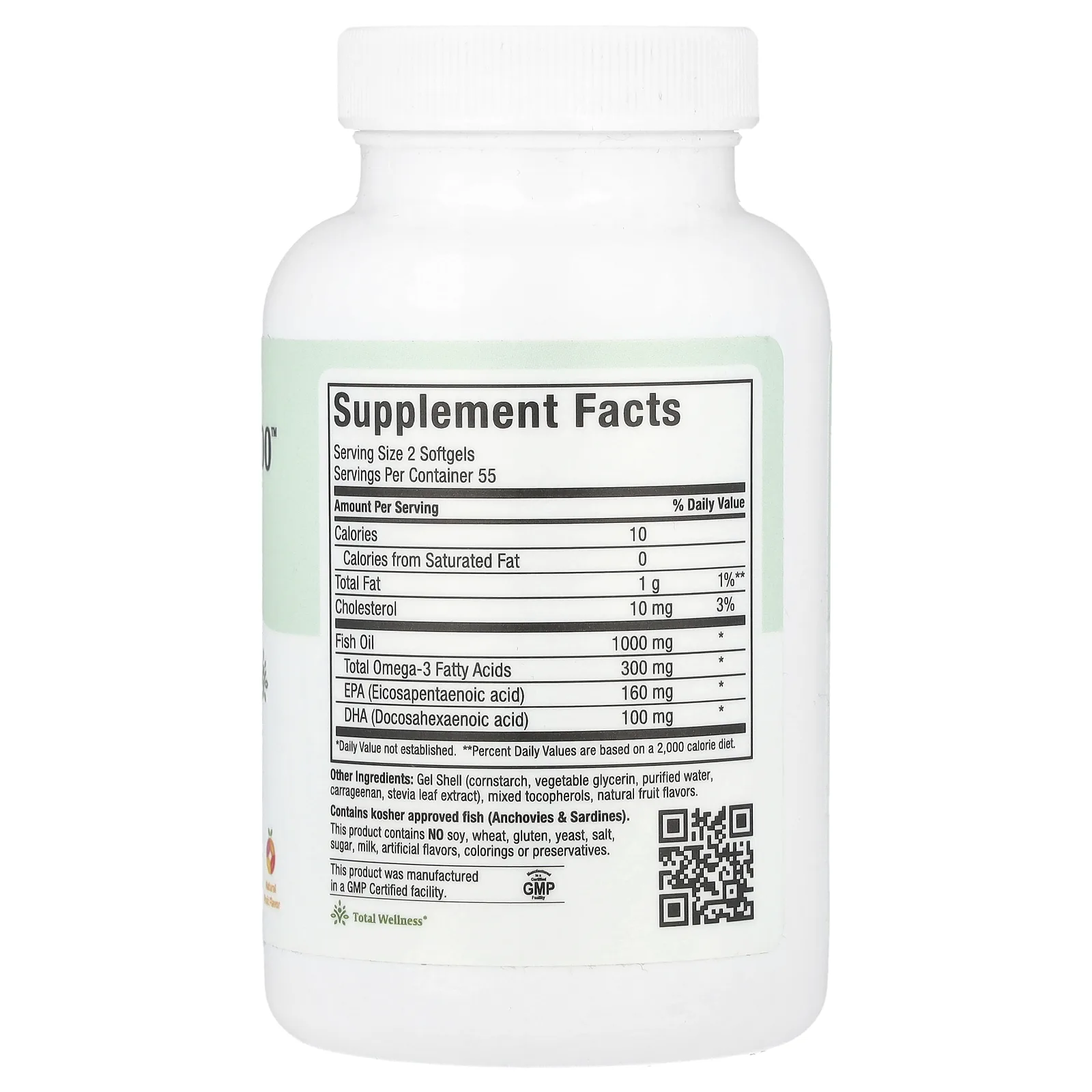 Maxi Health, Жевательные таблетки Omega Yums 1000 ™, натуральные фрукты, 110 мягких таблеток