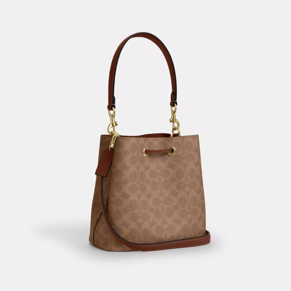 Сумка COACH Rowan Bucket Bag In Signature Canvas