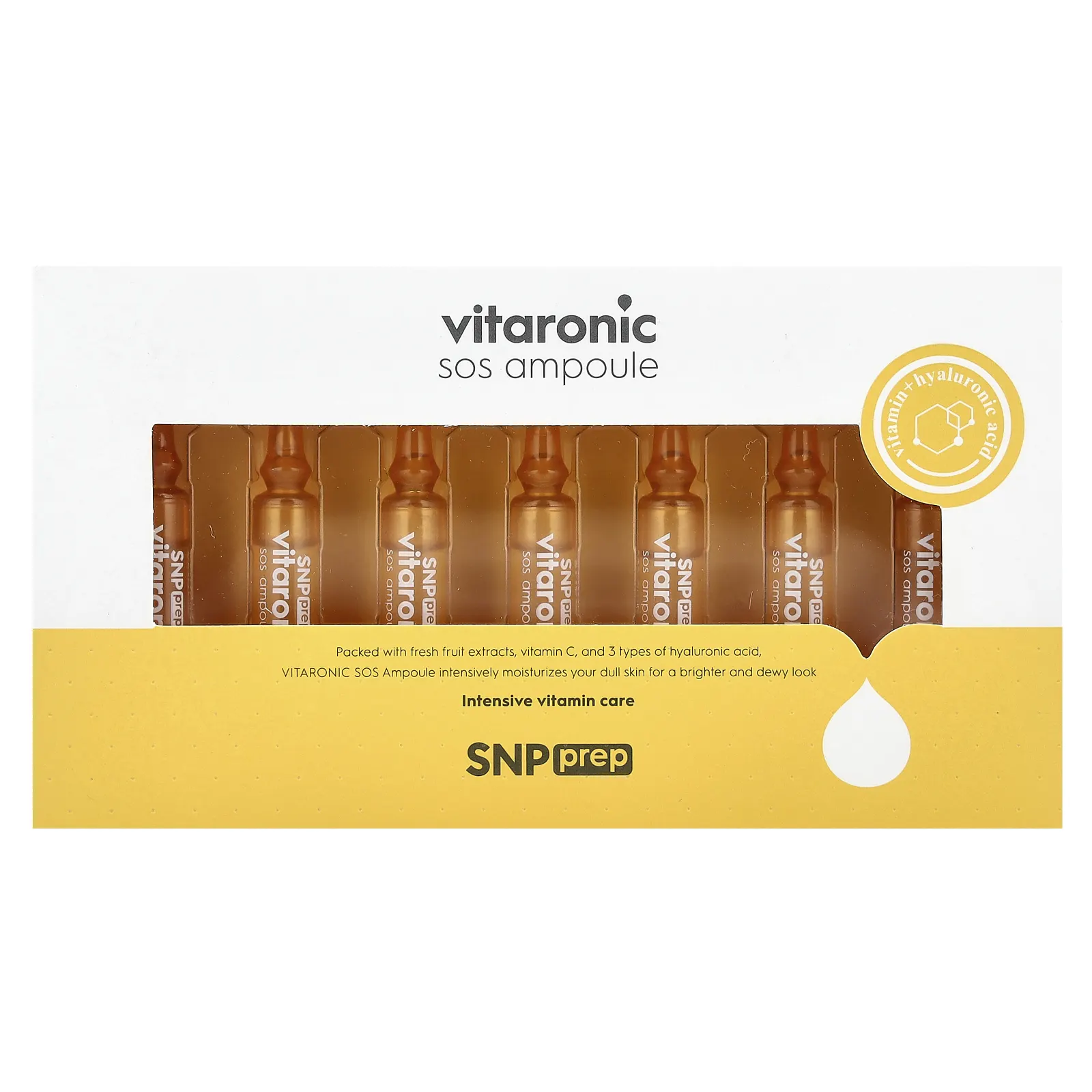 SNP, Vitaronic, ампула для SOS, 7 ампул, 1,5 мл (0,05 жидк. Унции)