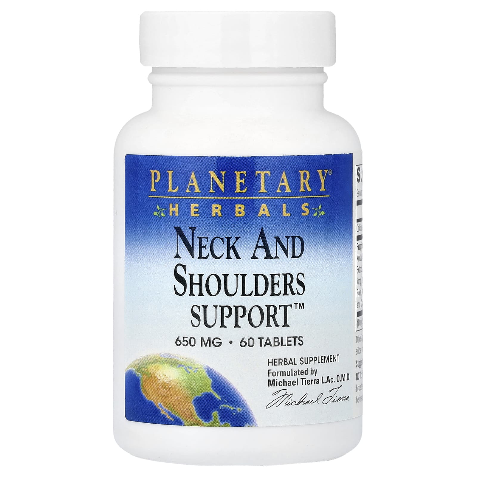 Planetary Herbals, Neck And Shoulders Support™, 60 таблеток
