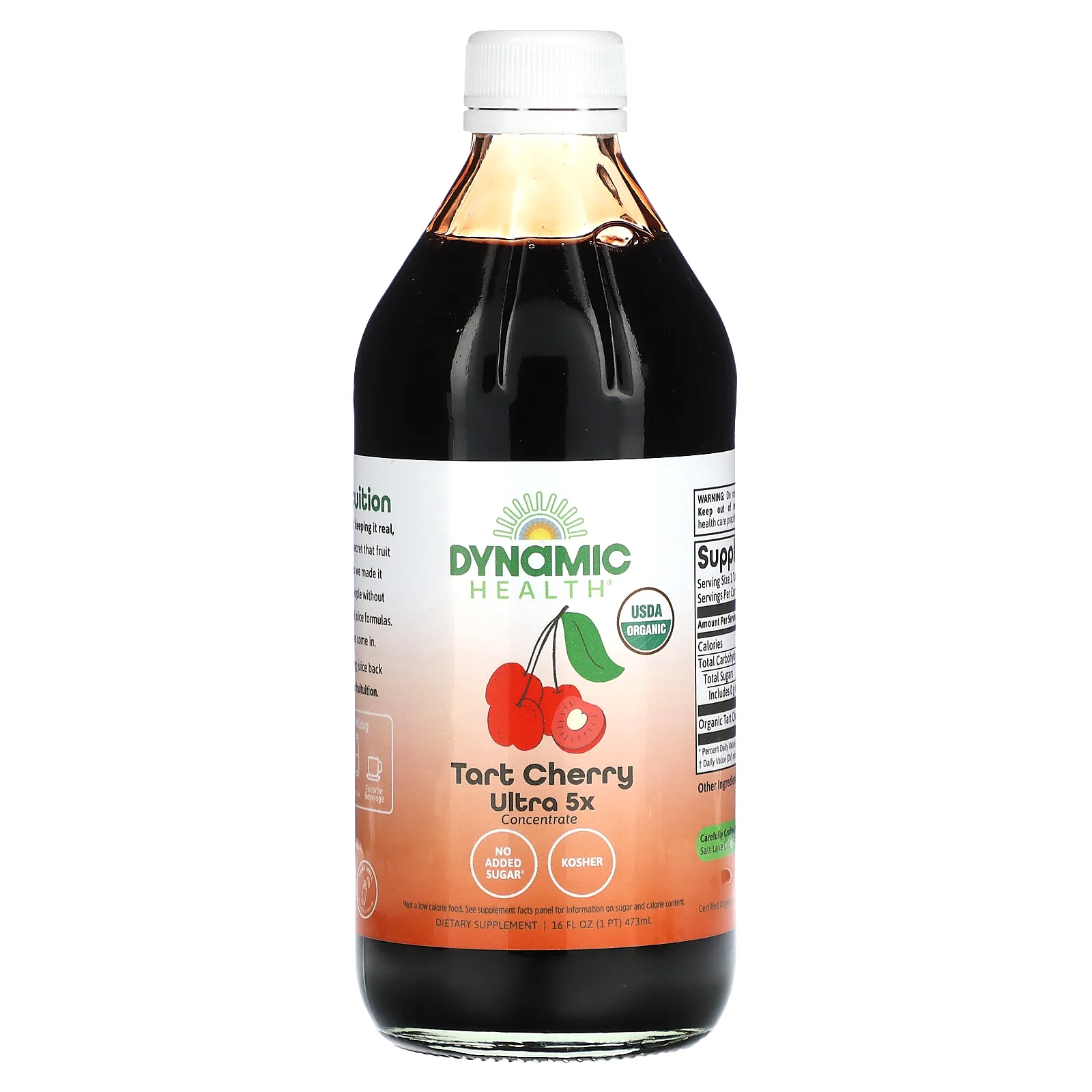 Dynamic Health, Once Daily Tart Cherry, Ultra 5X, вишня, 100% концентрированный сок, 473 мл (16 жидк. унций)