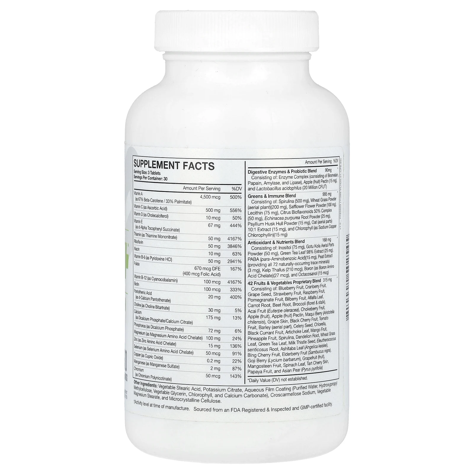 MusclePharm, Essentials, Multi-V+, 90 таблеток