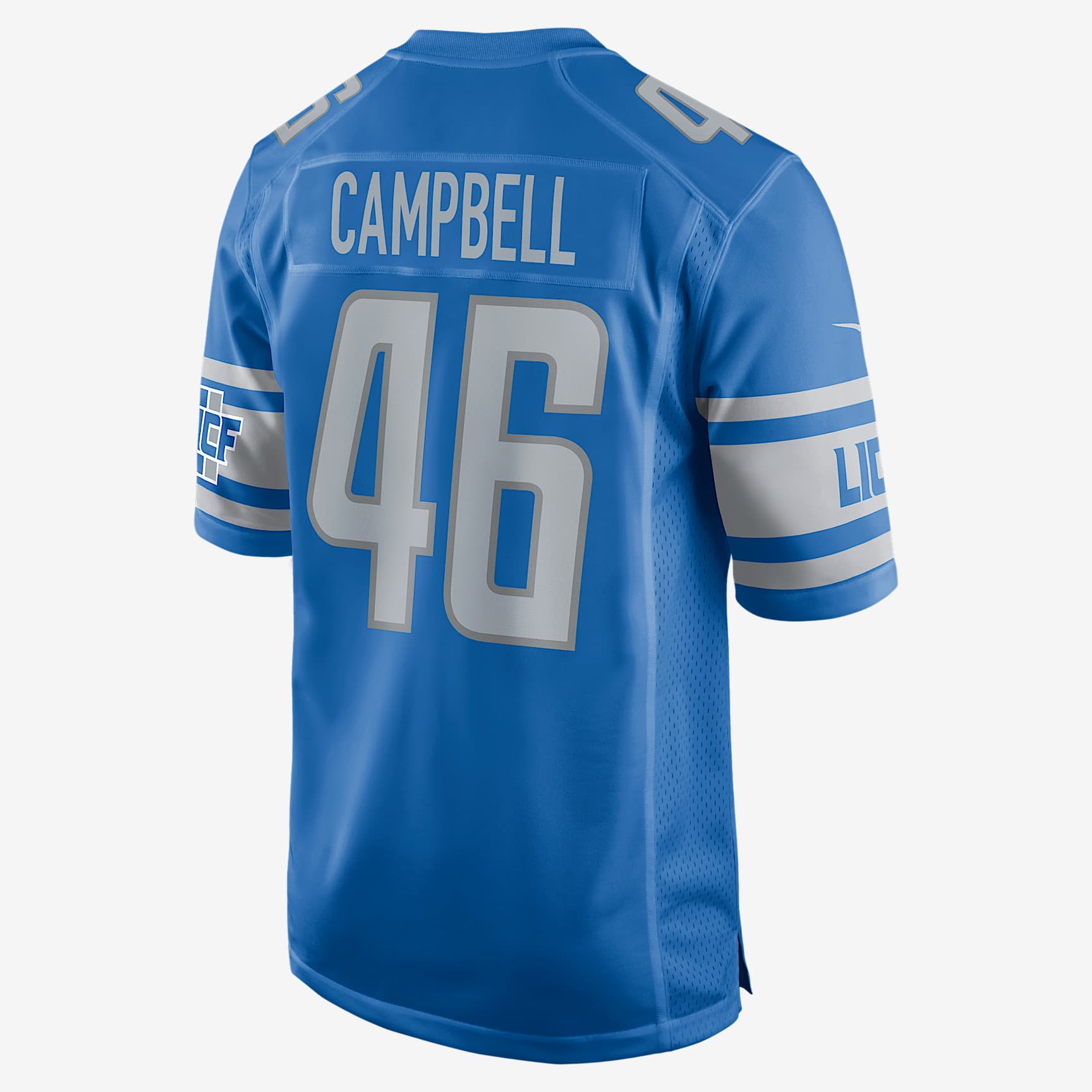 NFL Detroit Lions (Jack Campbell) Men's Game Football Jersey