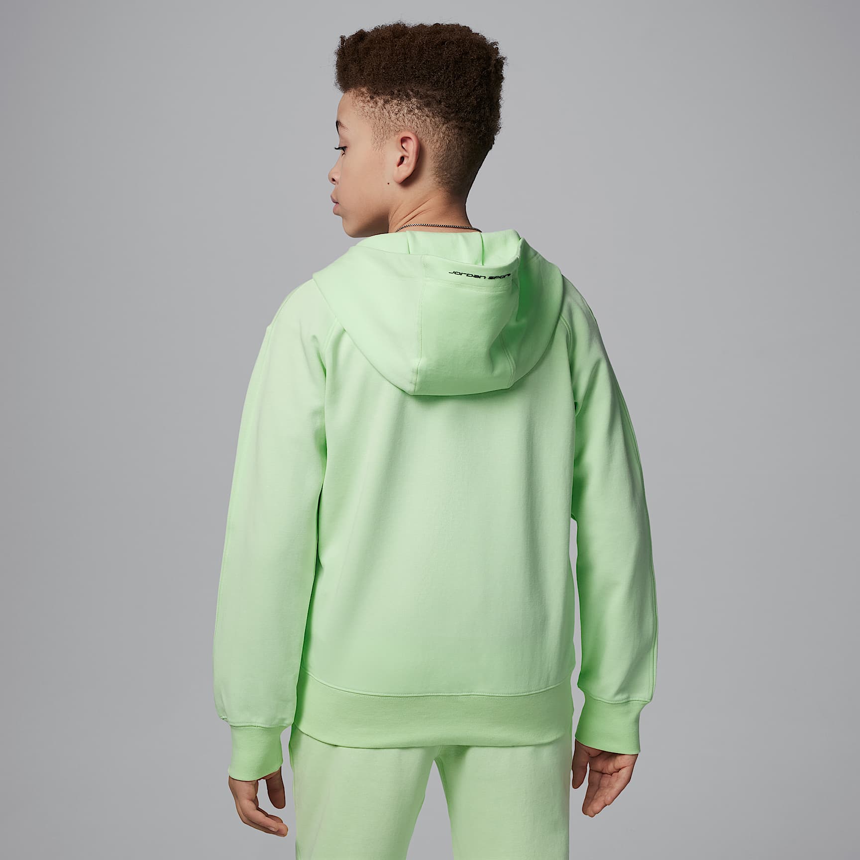 Jordan Dri-FIT Sport Big Kids' Statement Hoop Fleece Full-Zip Hoodie