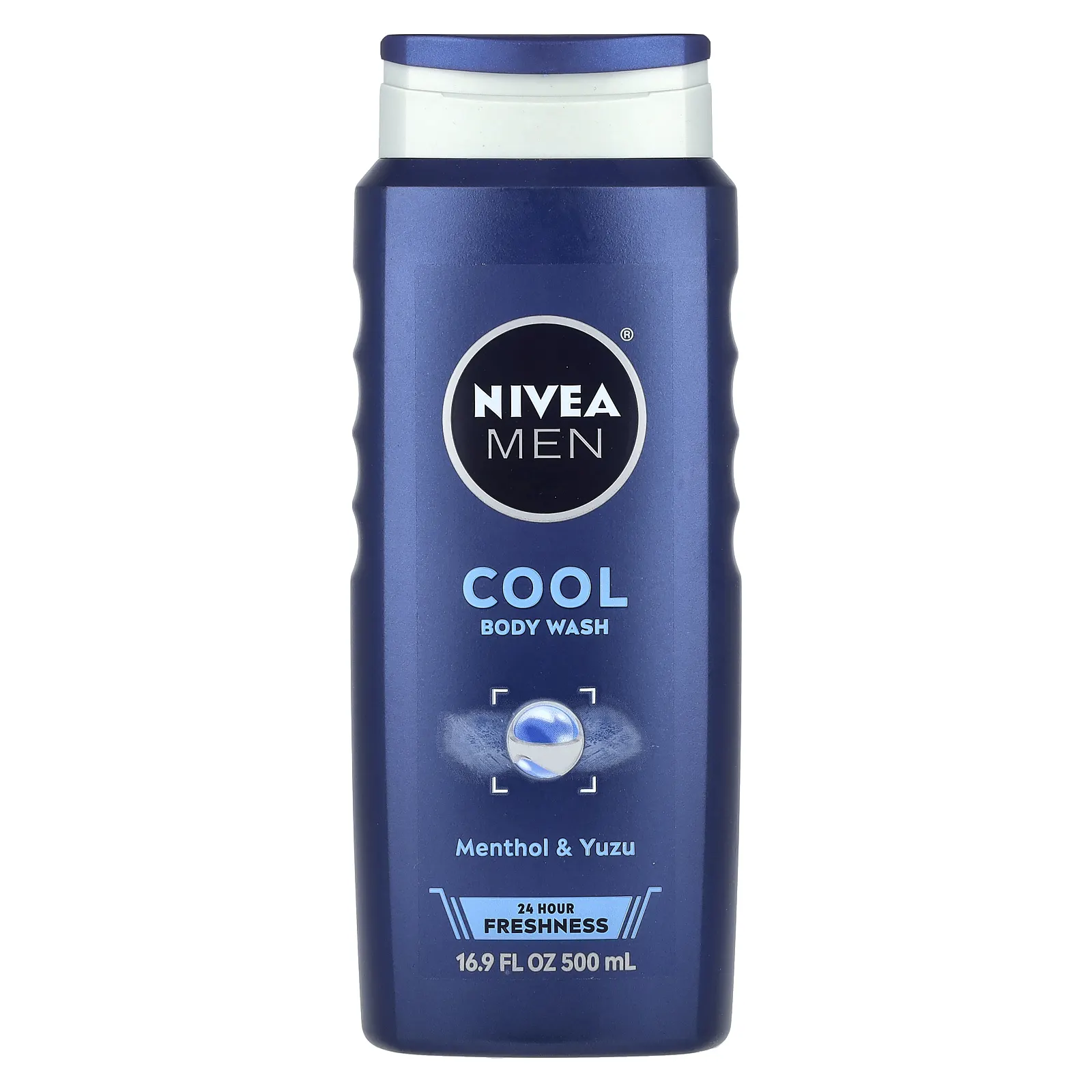 Nivea, Для мужчин, прохладный гель для душа, с ментолом и юдзу, 500 мл (16,9 жидк. Унции)
