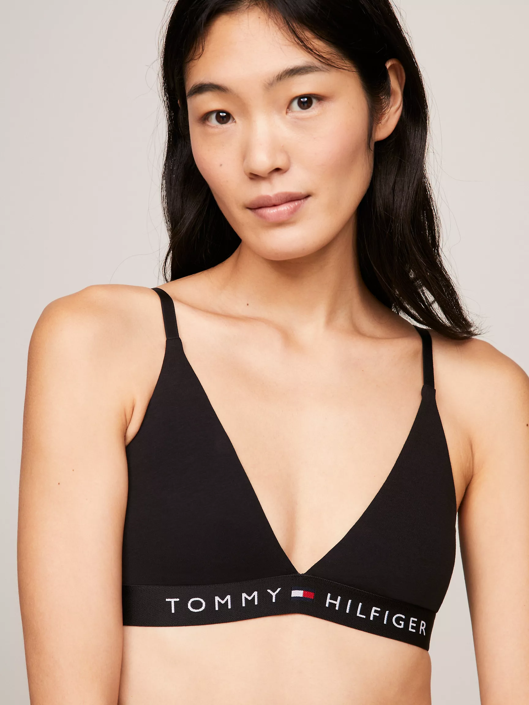 Женское нижнее белье Tommy Hilfiger, Треугольный бралетт без подкладки с флаговым логотипом