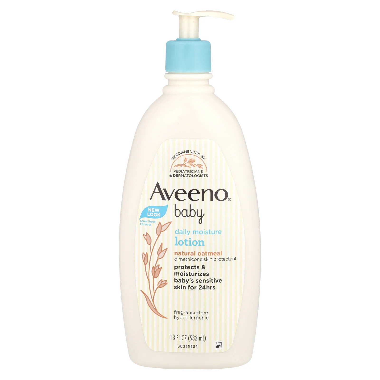 Aveeno, Baby, увлажняющий лосьон для ежедневного применения, без отдушки, 532 мл (18 жидк. унций)