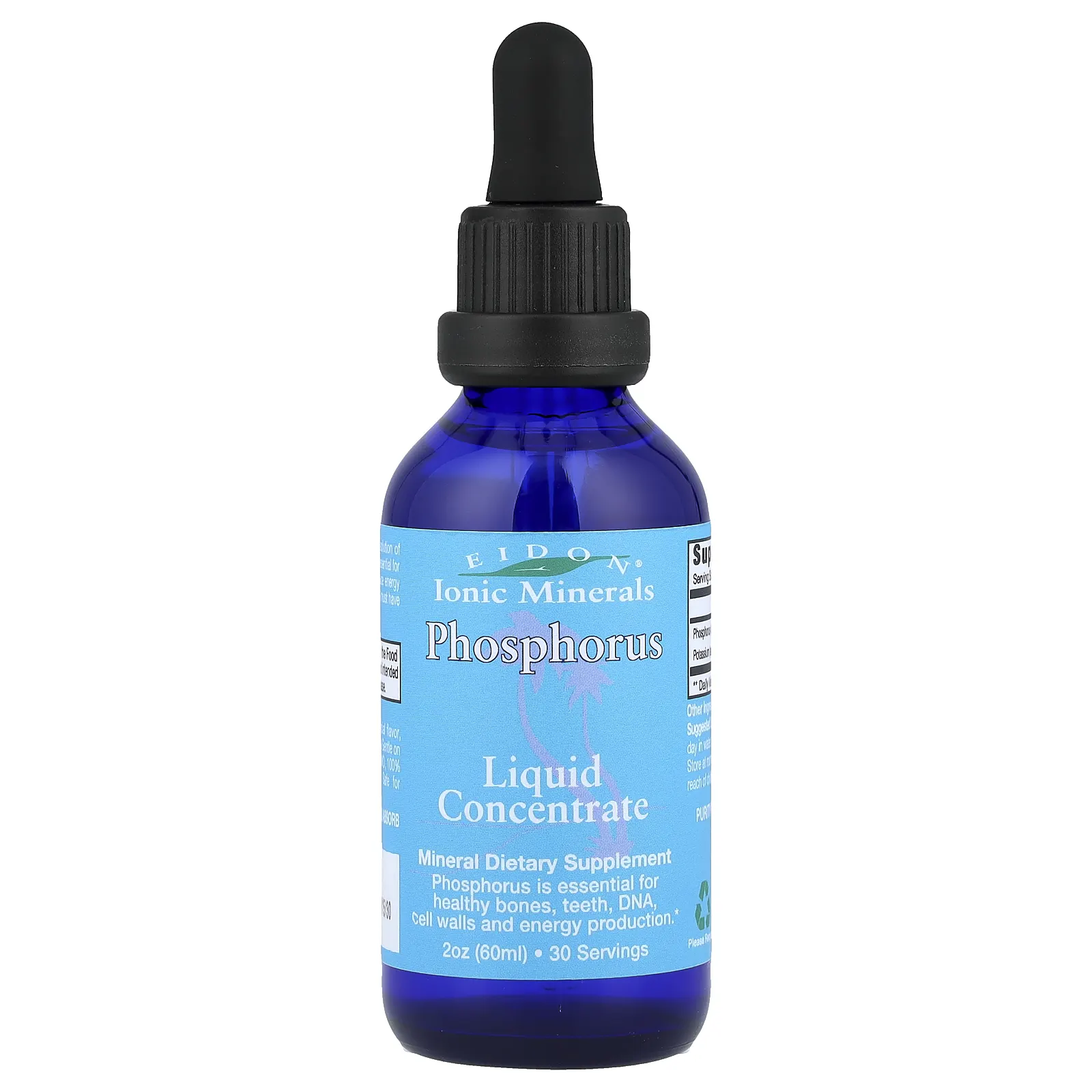 Eidon Ionic Minerals, Фосфор, жидкий концентрат, 60 мл (2 унции)