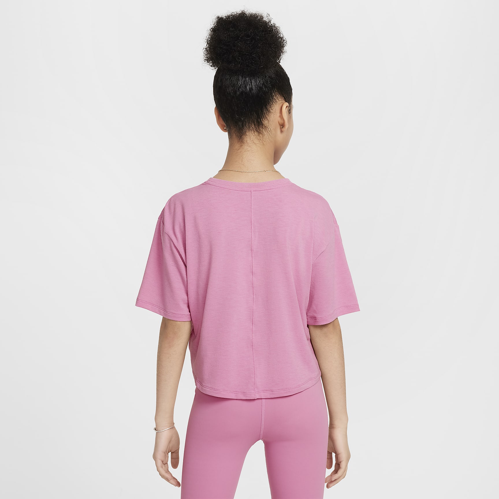 Nike One Relaxed Big Kids' (Girls') Dri-FIT Short-Sleeve Top