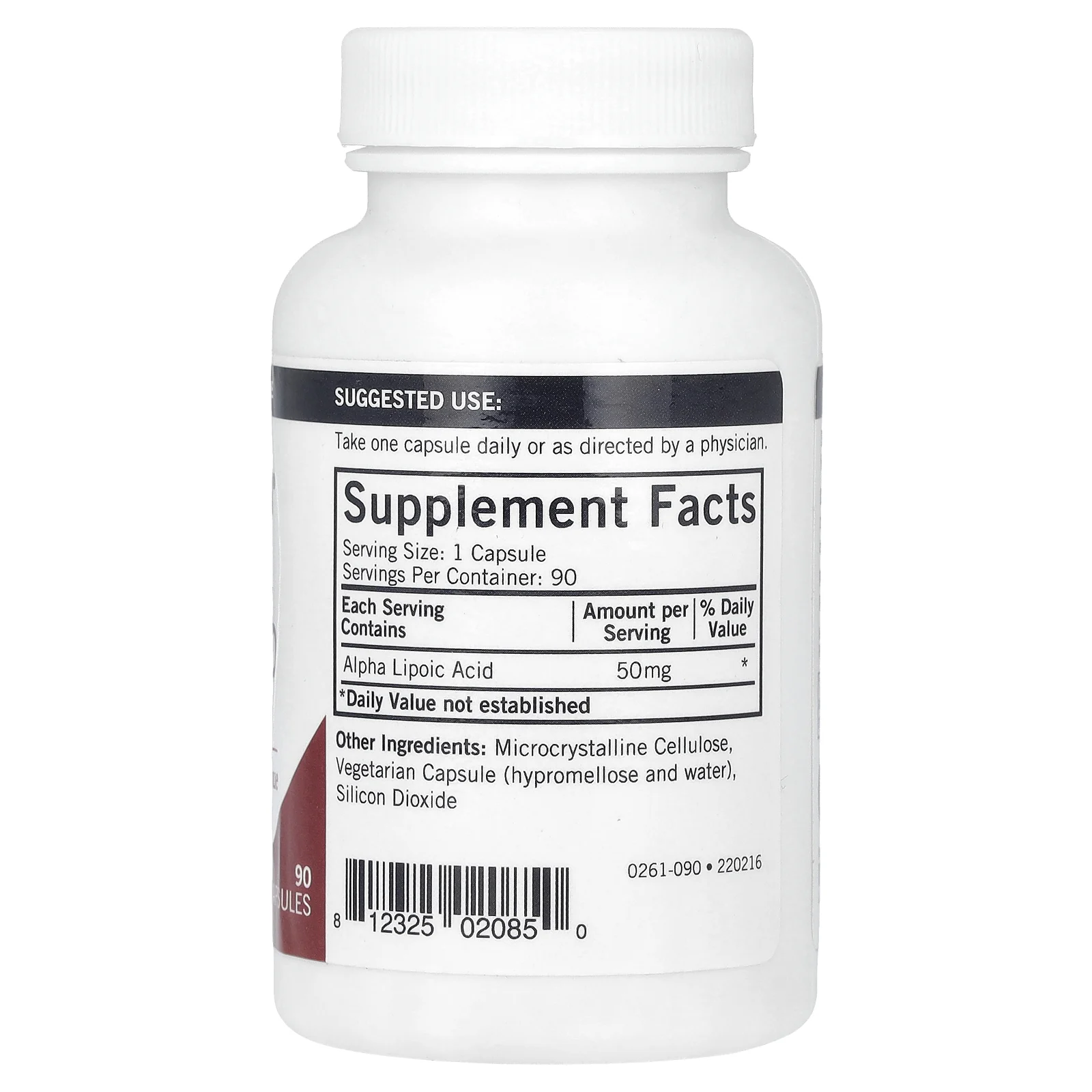 Kirkman Labs, альфа-липоевая кислота, 50 мг, 90 капсул